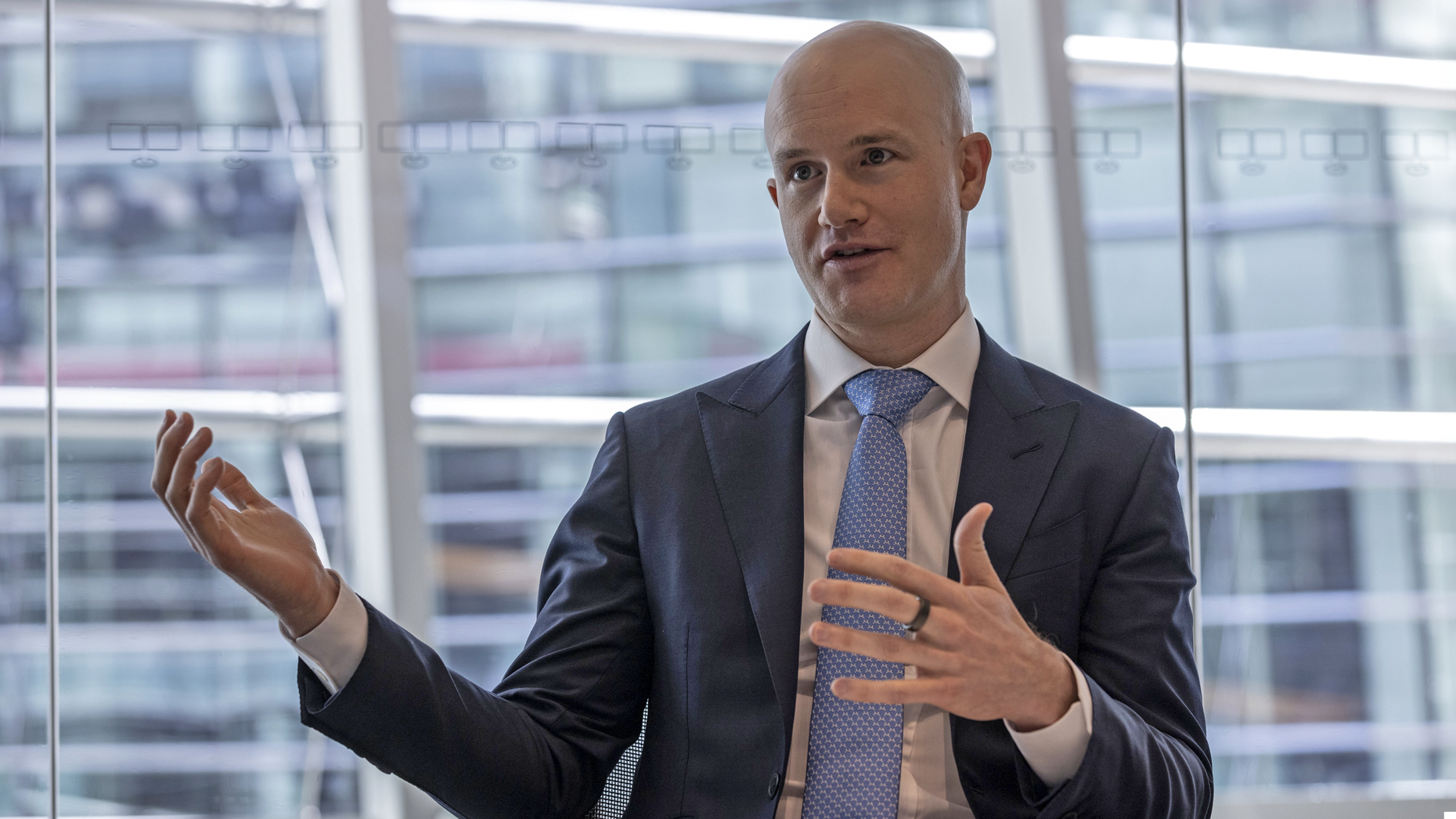 Coinbase CEO Brian Armstrong. Photo via Getty.