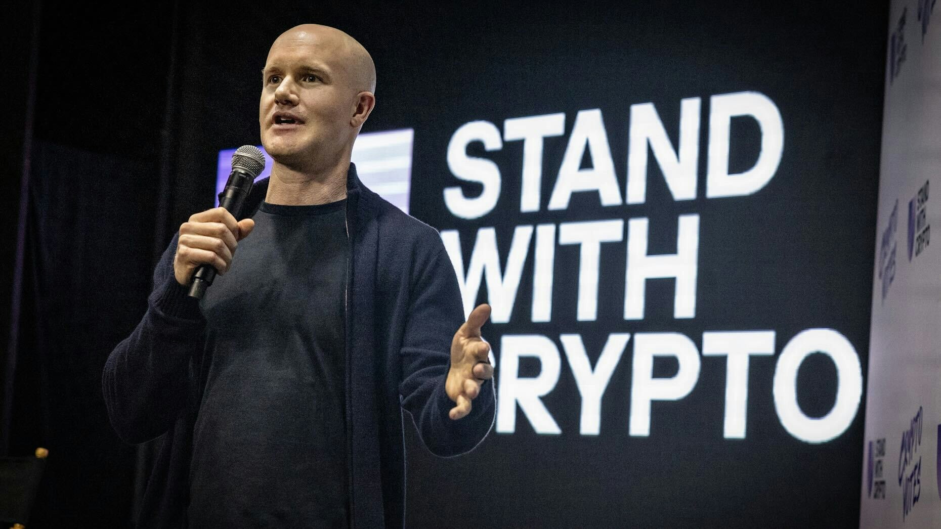 Coinbase CEO Brian Armstrong. Photo via Getty.