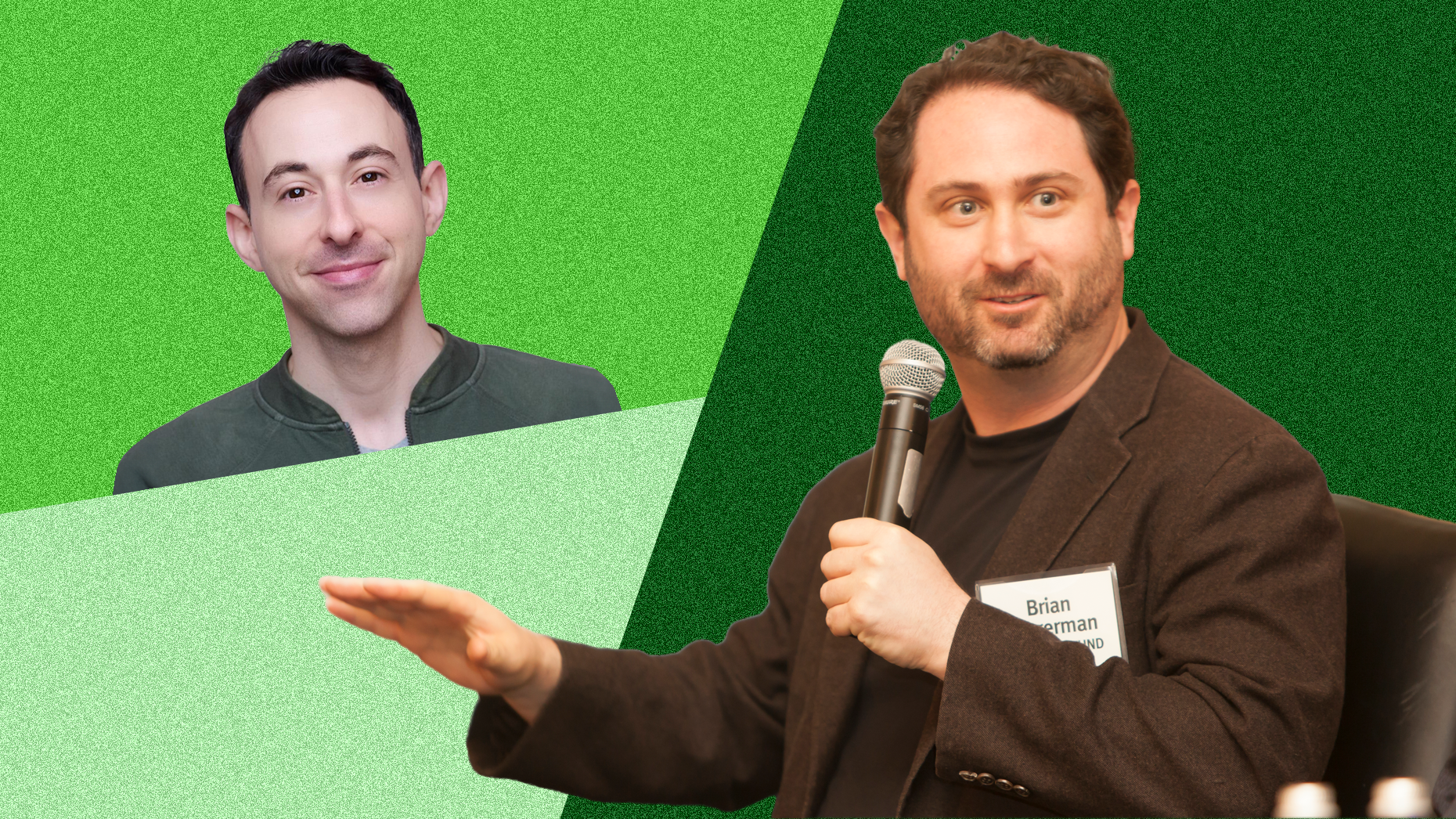 Venture capitalists Lee Linden and Brian Singerman. Photos via Josh Line and The Information.