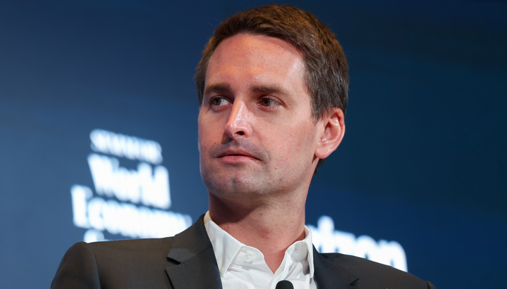 Snap CEO Evan Spiegel. Photo via Getty