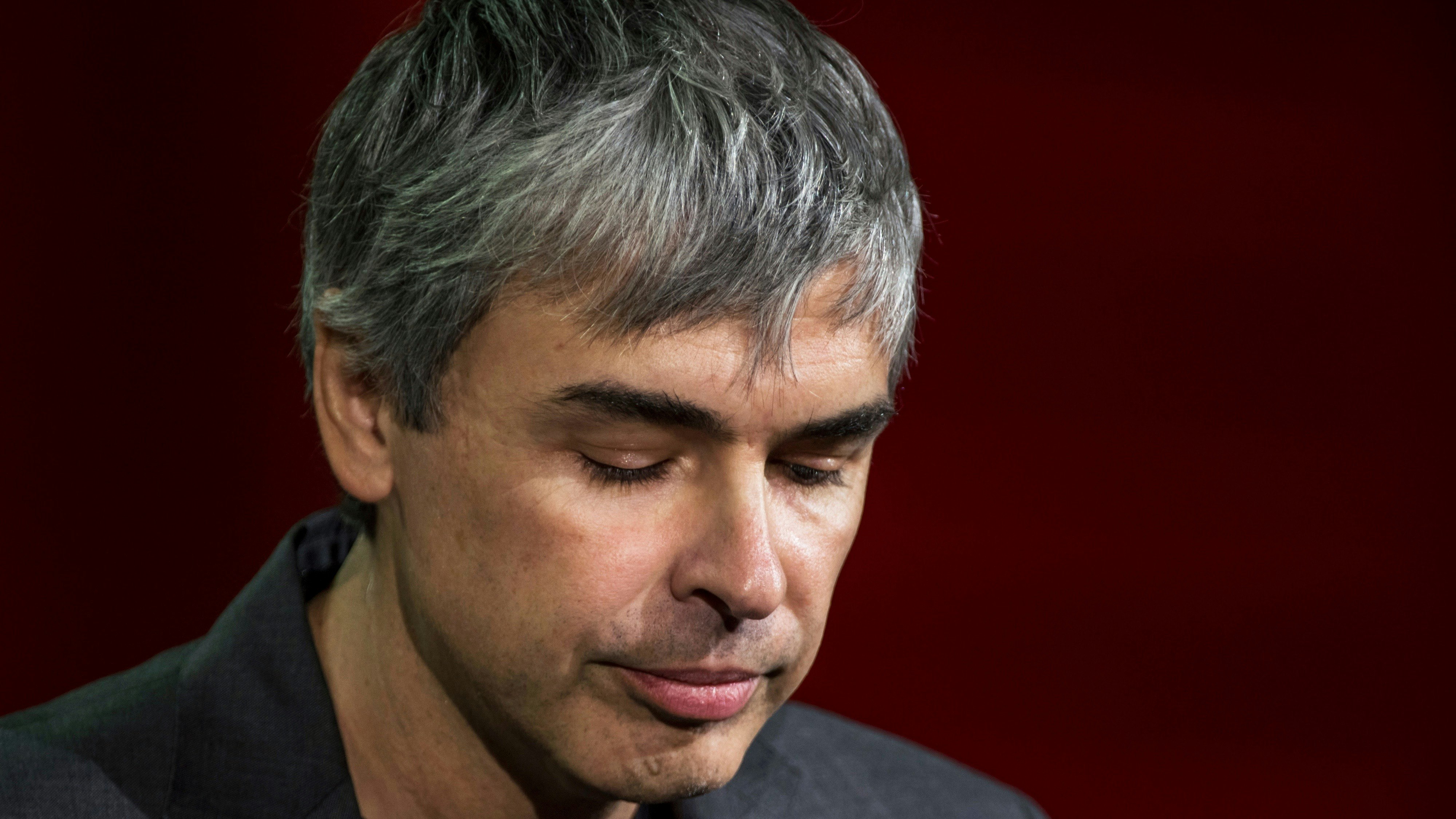 Alphabet CEO Larry Page. Photo by Bloomberg.