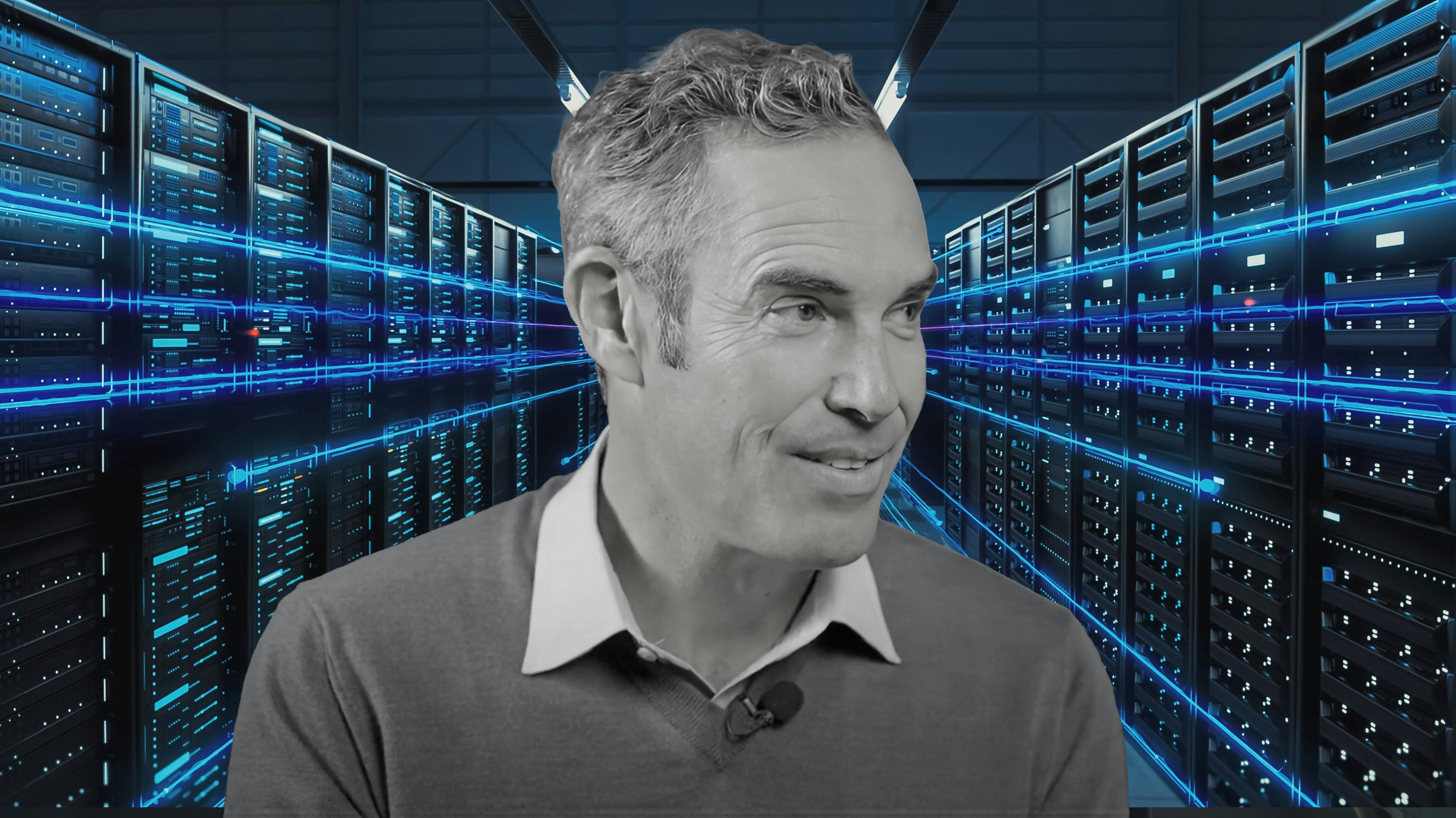 ClickHouse CEO Aaron Katz.  Image via YouTube. Art by Clark Miller.