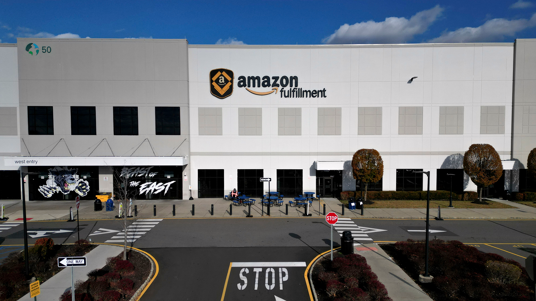 An Amazon Fulfillment center  in New Jersey. Photo via Getty.