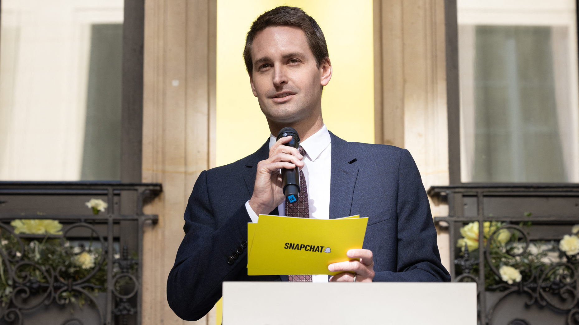 Snap Inc. CEO Evan Spiegel. Photo via Getty.