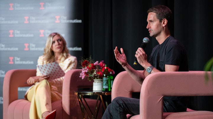 Snap CEO Evan Spiegel at The Information's Future of Influence event on Tuesday in Los Angeles. Photo by Erin Beach 