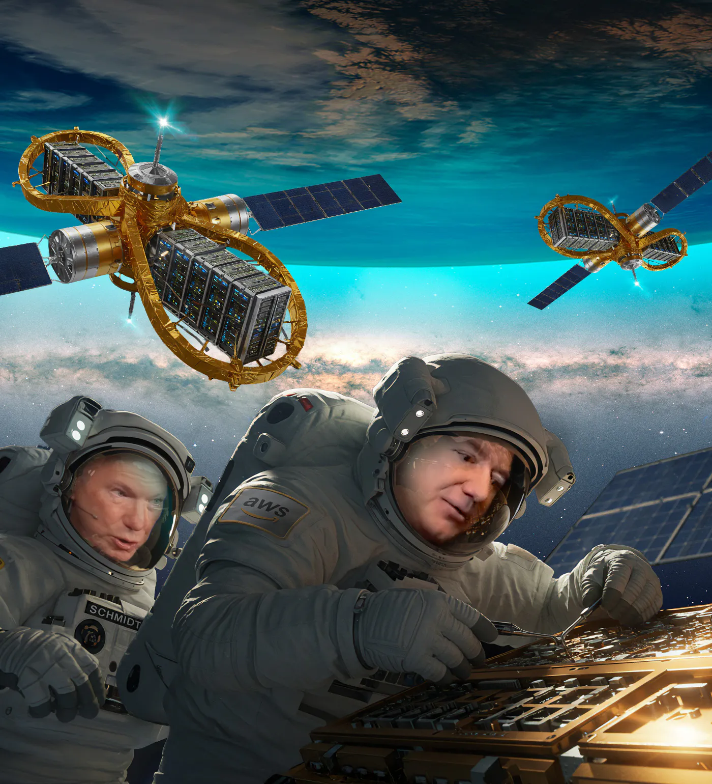 Why Eric Schmidt and Jeff Bezos Are High On Space Data Centers