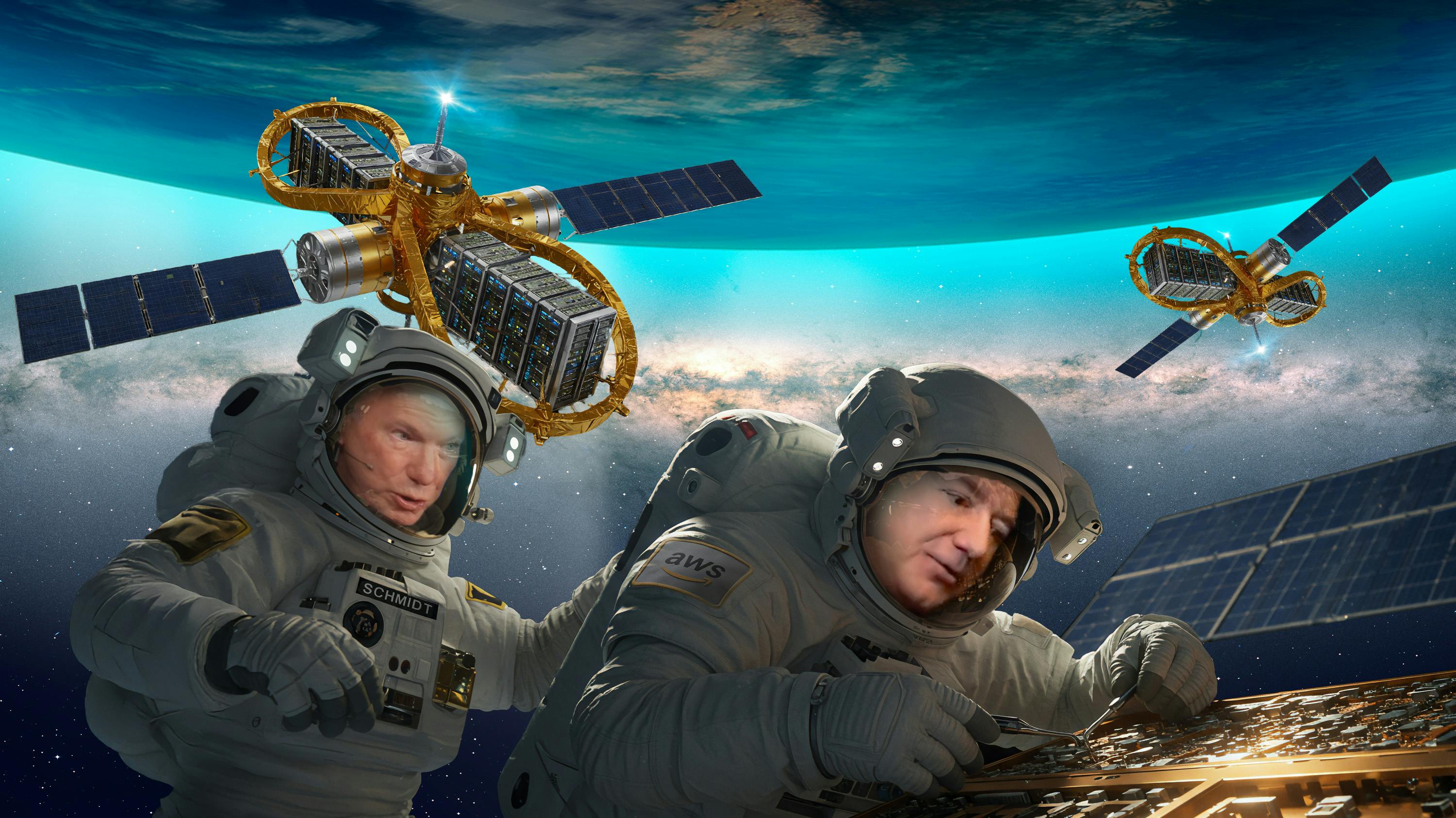 Why Eric Schmidt and Jeff Bezos Are High On Space Data Centers
