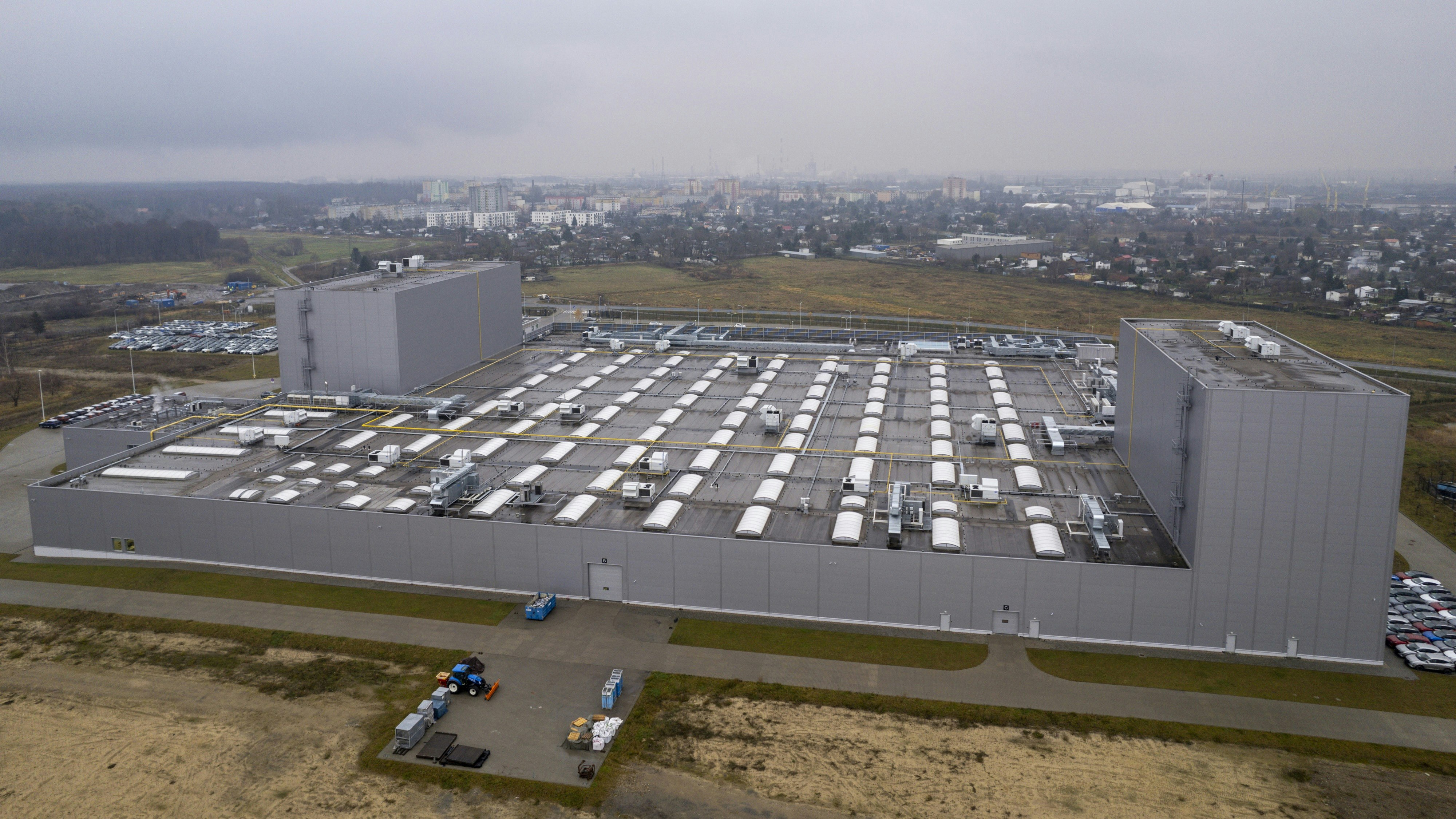The stationary storage battery plant that Lyten acquired from Northvolt. Photo: Damian Lemanski/Bloomberg/Getty