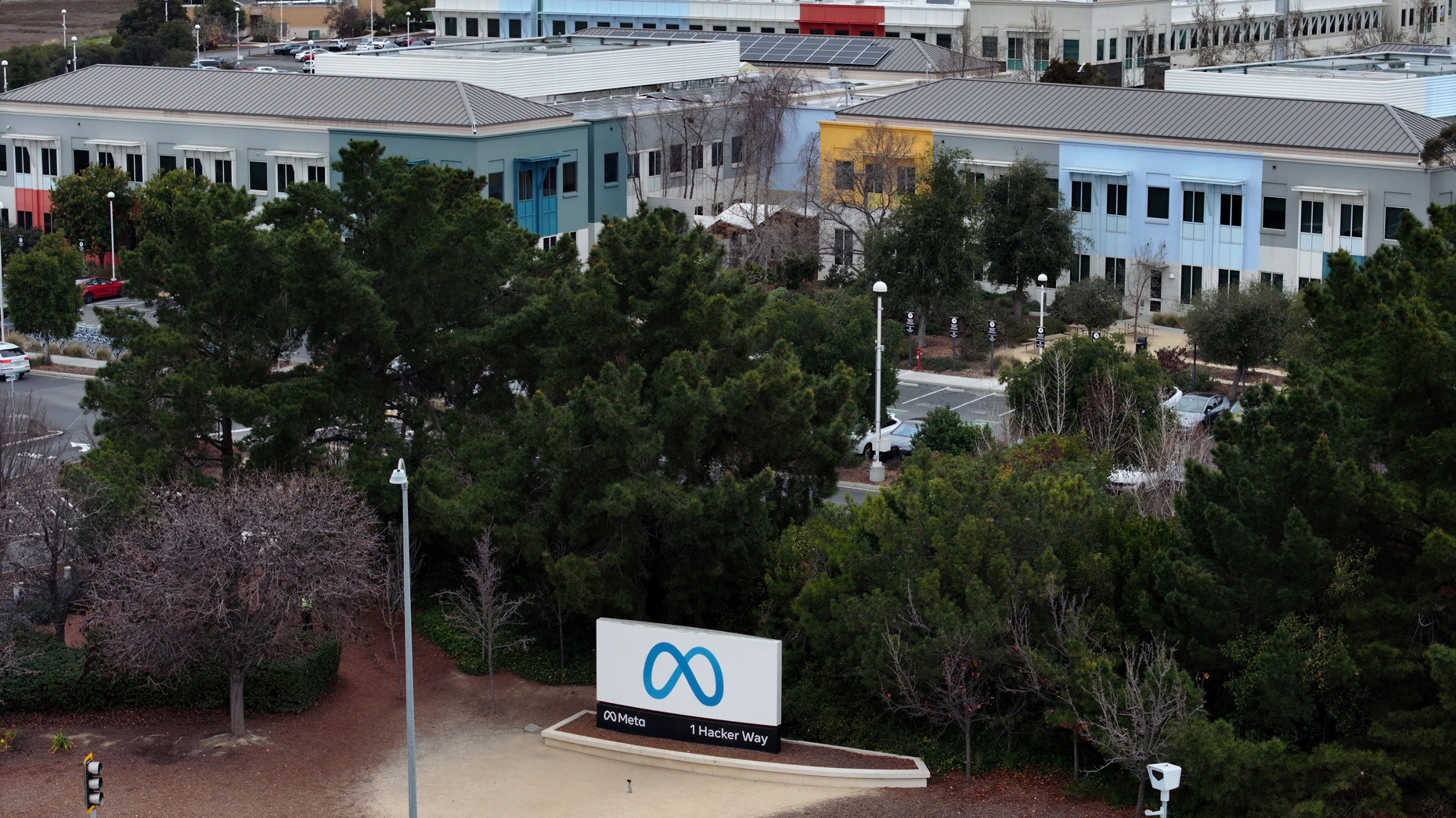 Meta's Menlo Park, Calif. campus. Photo via Getty