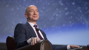 Amazon CEO Jeff Bezos. Photo by Bloomberg.