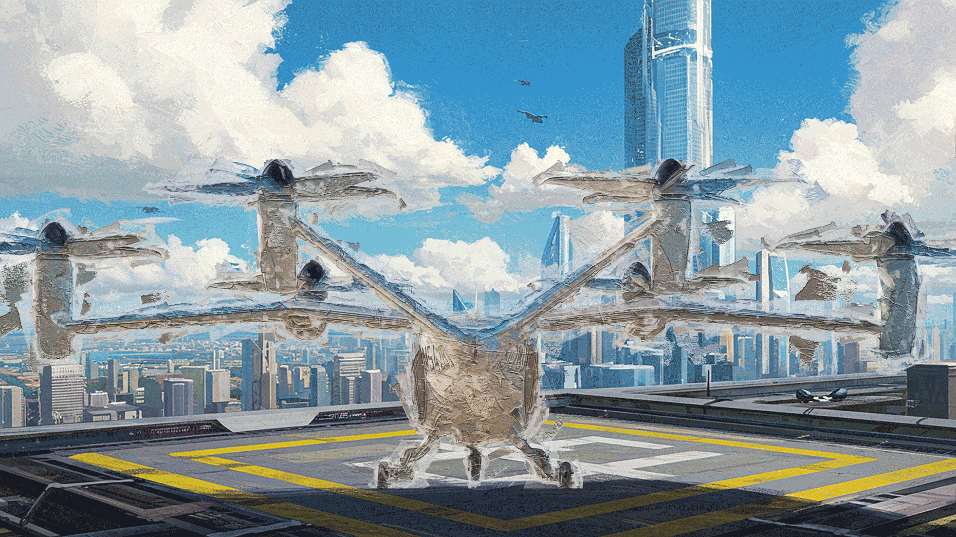 Art by Clark Miller; image courtesy Joby Aviation.