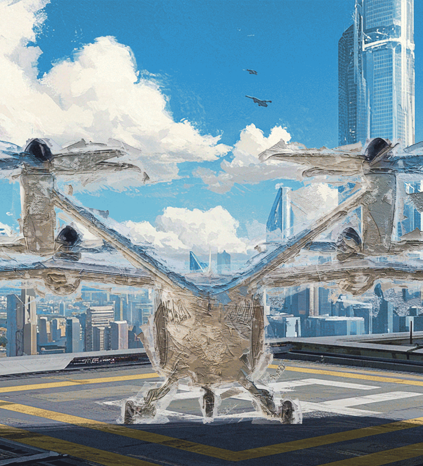 Art by Clark Miller; image courtesy Joby Aviation.