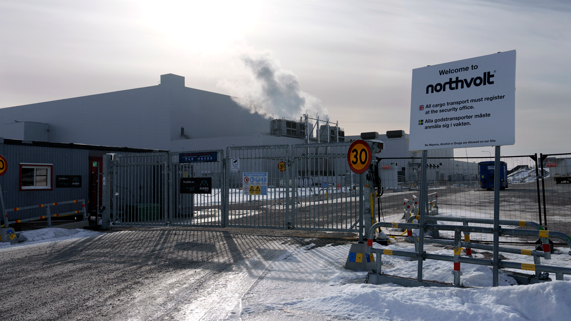 Northvolt's plant in Skellefteå, Sweden. Photo via Getty.