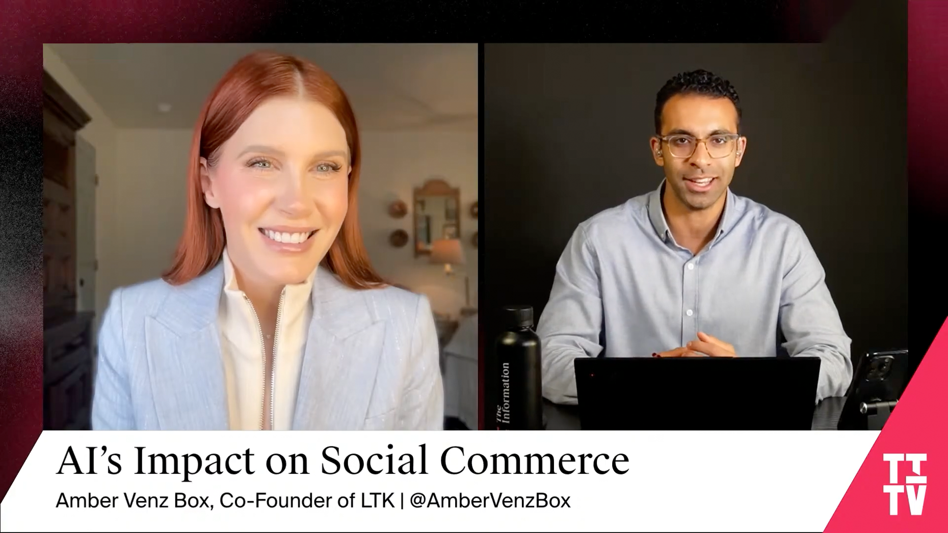 Still from our interview with LTK co-founder Amber Venz Box on the July 24 episode of TITV.