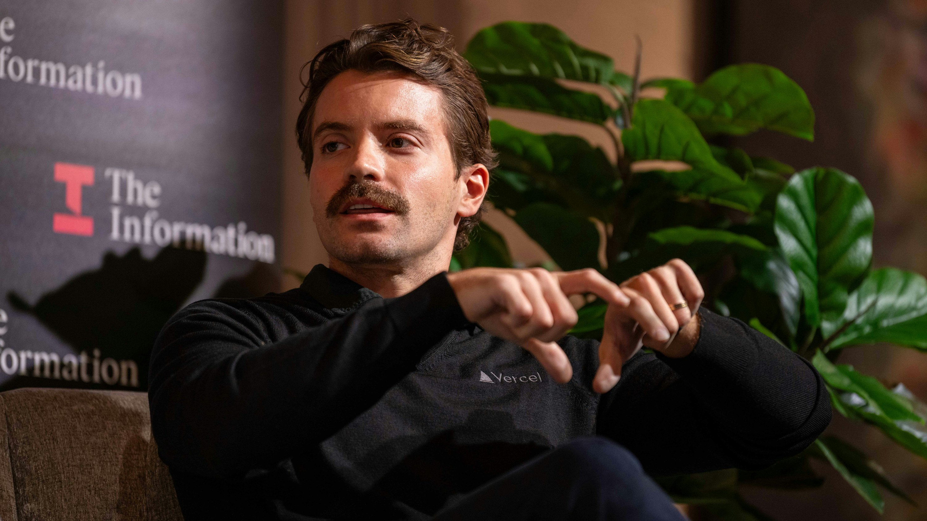 Vercel CEO Guillermo Rauch at The Information's San Francisco AI Summit in 2024. Photo by Erin Beach for The Information.