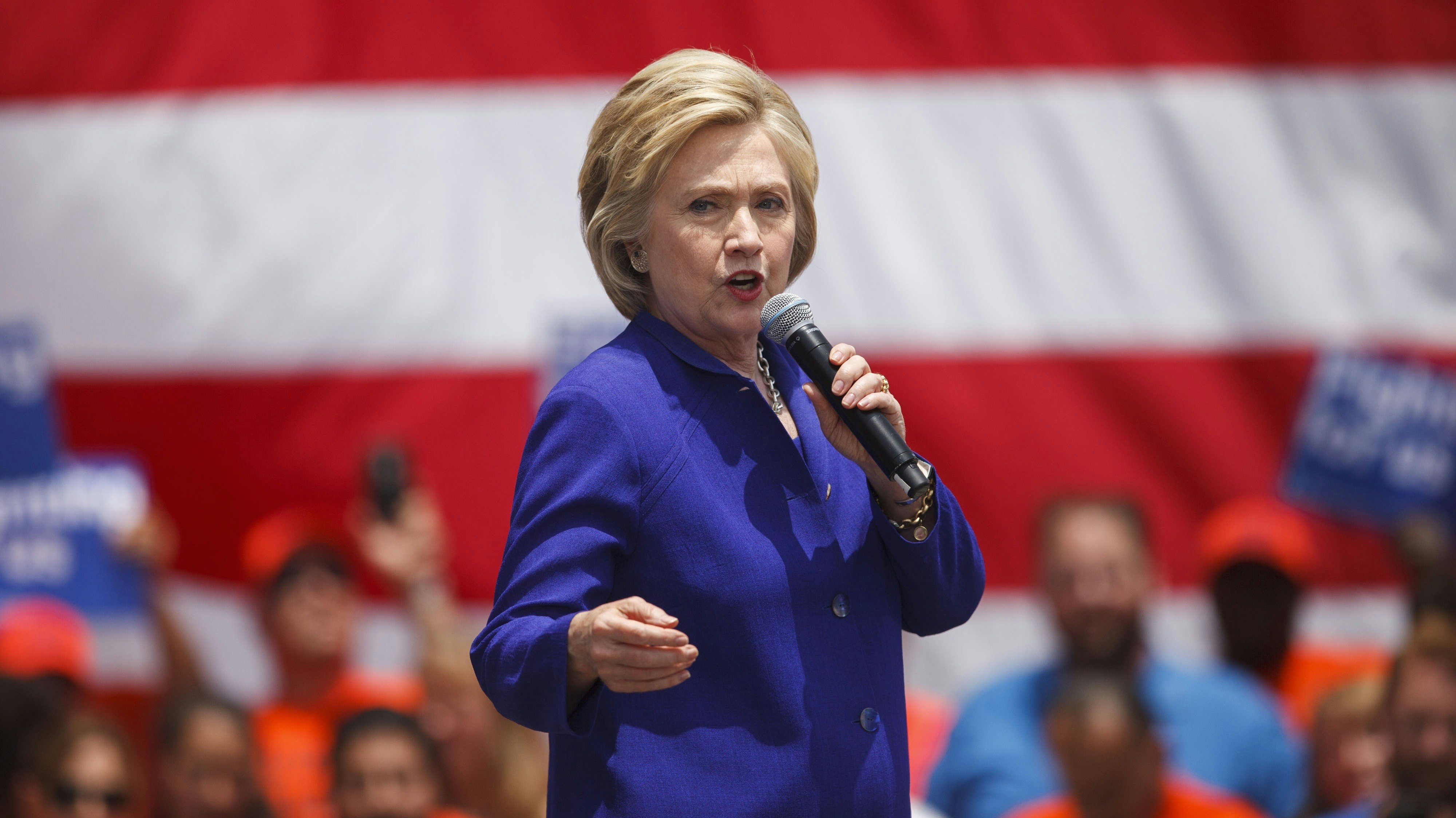 Presumptive Democratic Presidential Nominee Hillary Clinton. Photo by Bloomberg.