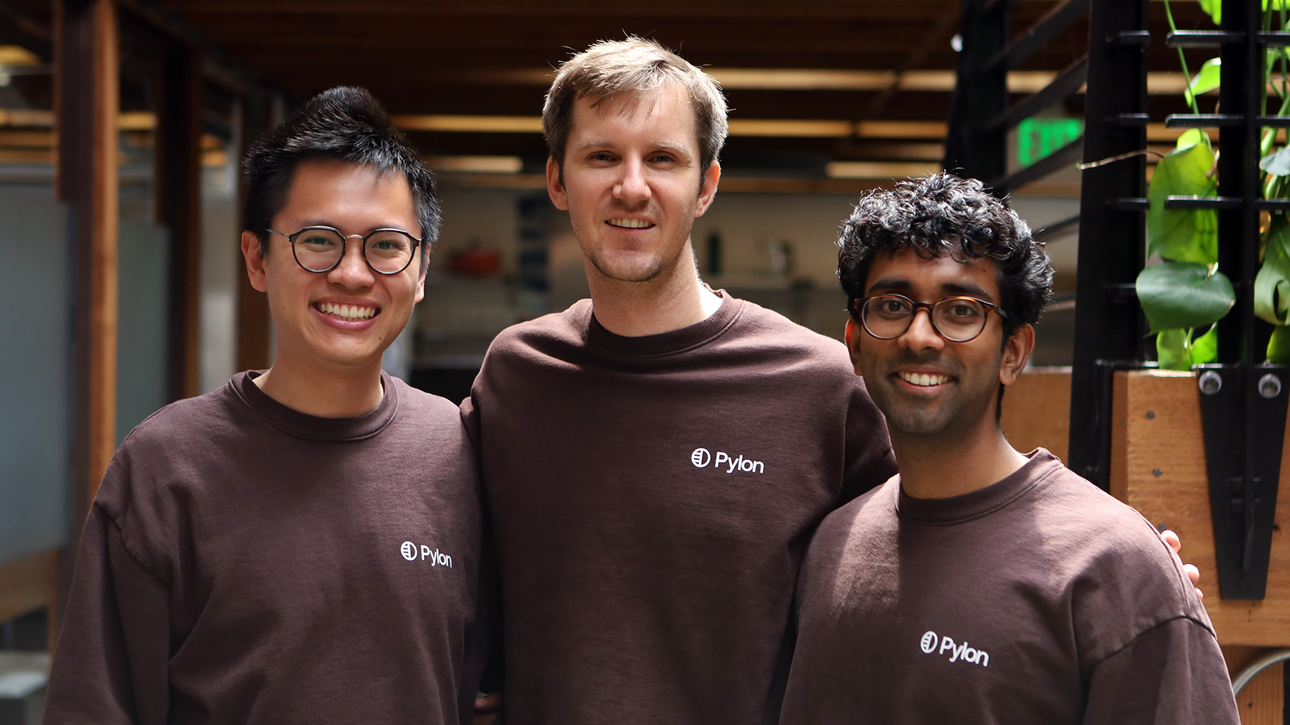 Pylon cofounders Robert Eng, Marty Kausas and Advith Chelikani. Photo courtesy of Pylon.