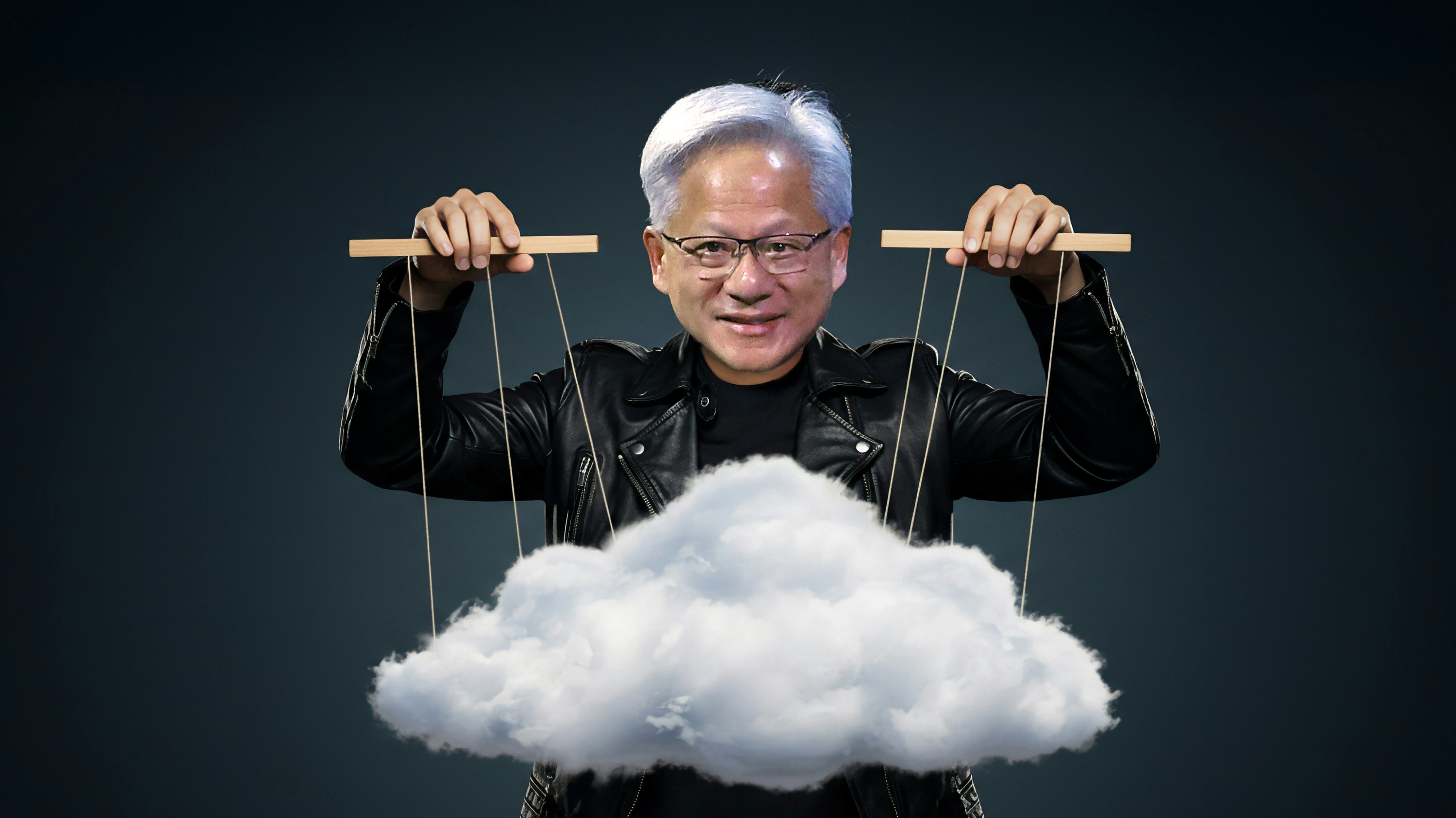 Nvidia CEO Jensen Huang. Art by Clark Miller