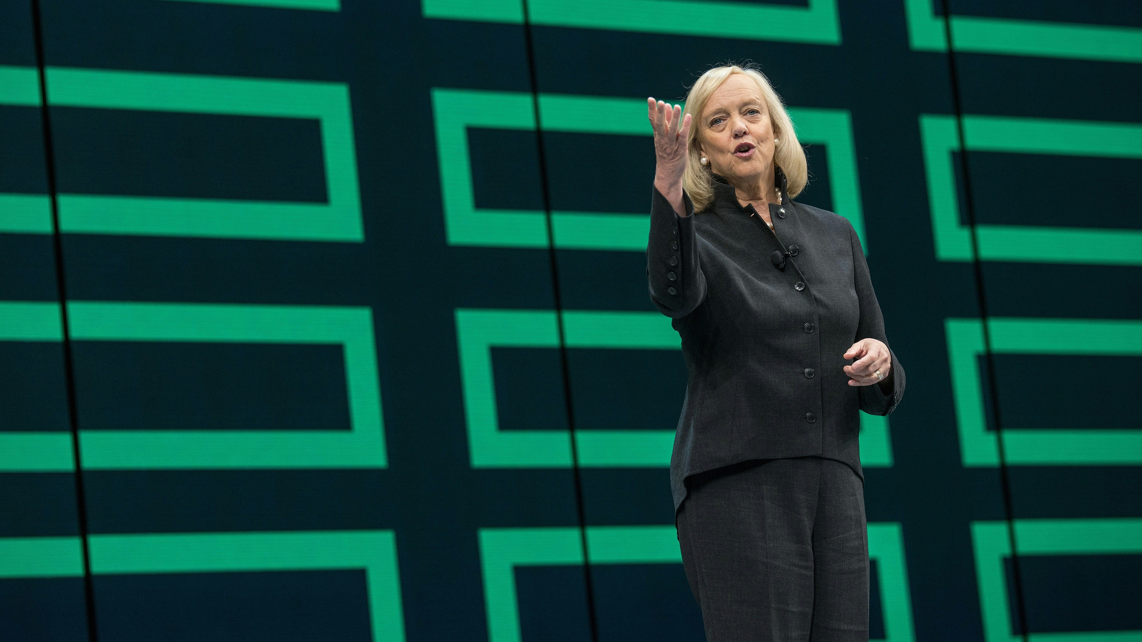 Hewlett Packard Enterprise CEO Meg Whitman. Photo by Bloomberg.