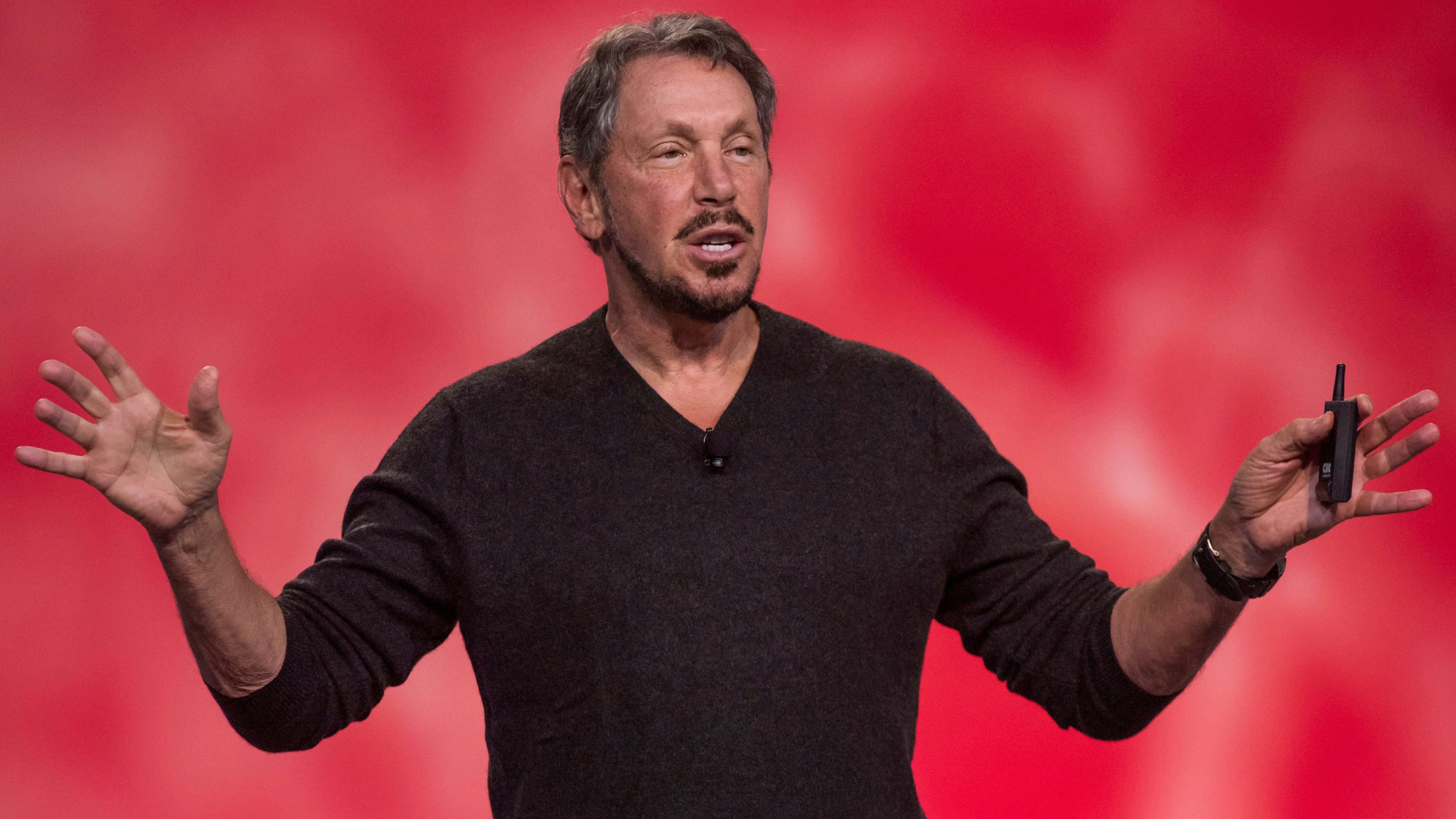 Oracle co-founder Larry Ellison. Photo by Bloomberg.