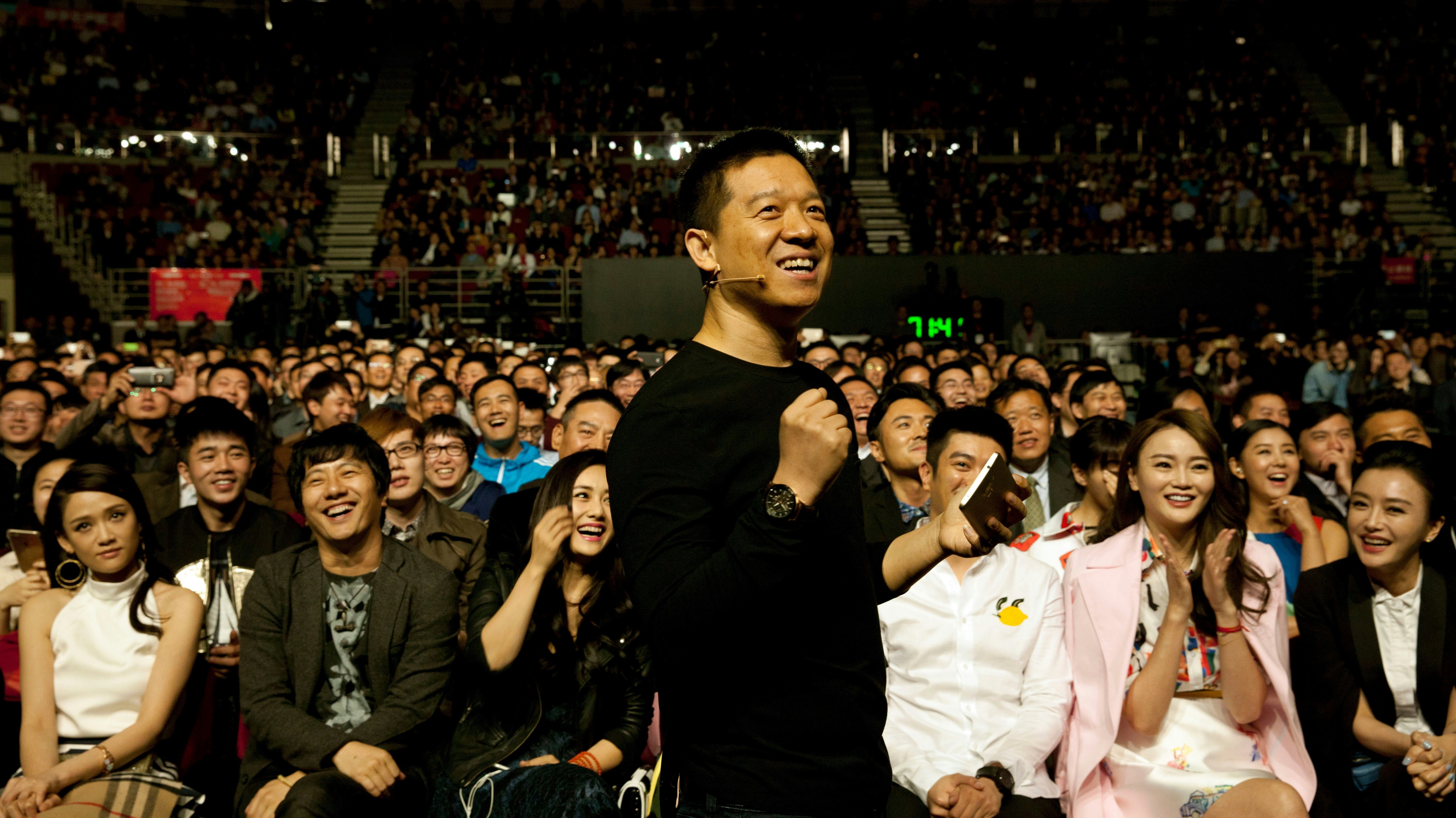 LeEco founder Jia Yueting at an event in Beijing in April, 2015. Photo by AP.
