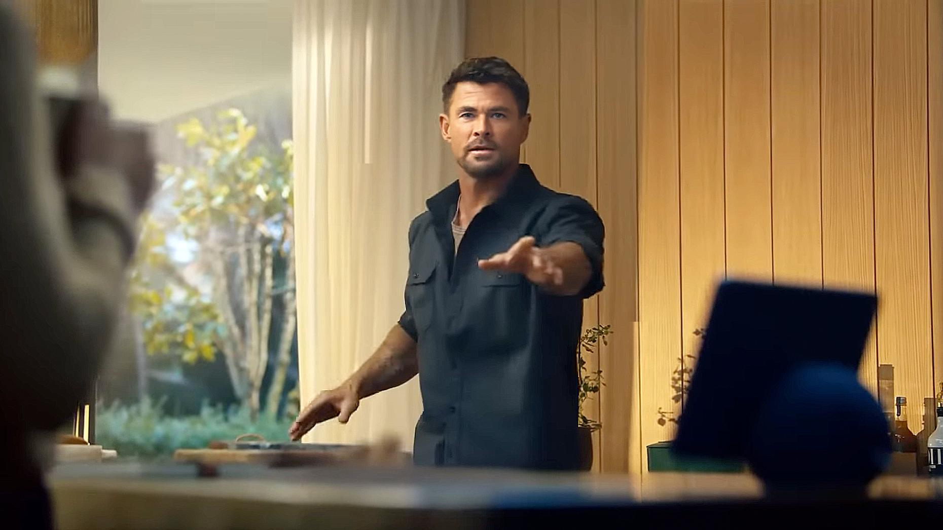 The Amazon Alexa+ Super Bowl commercial starring Chris Hemsworth. Screenshot via YouTube/Amazon Alexa.