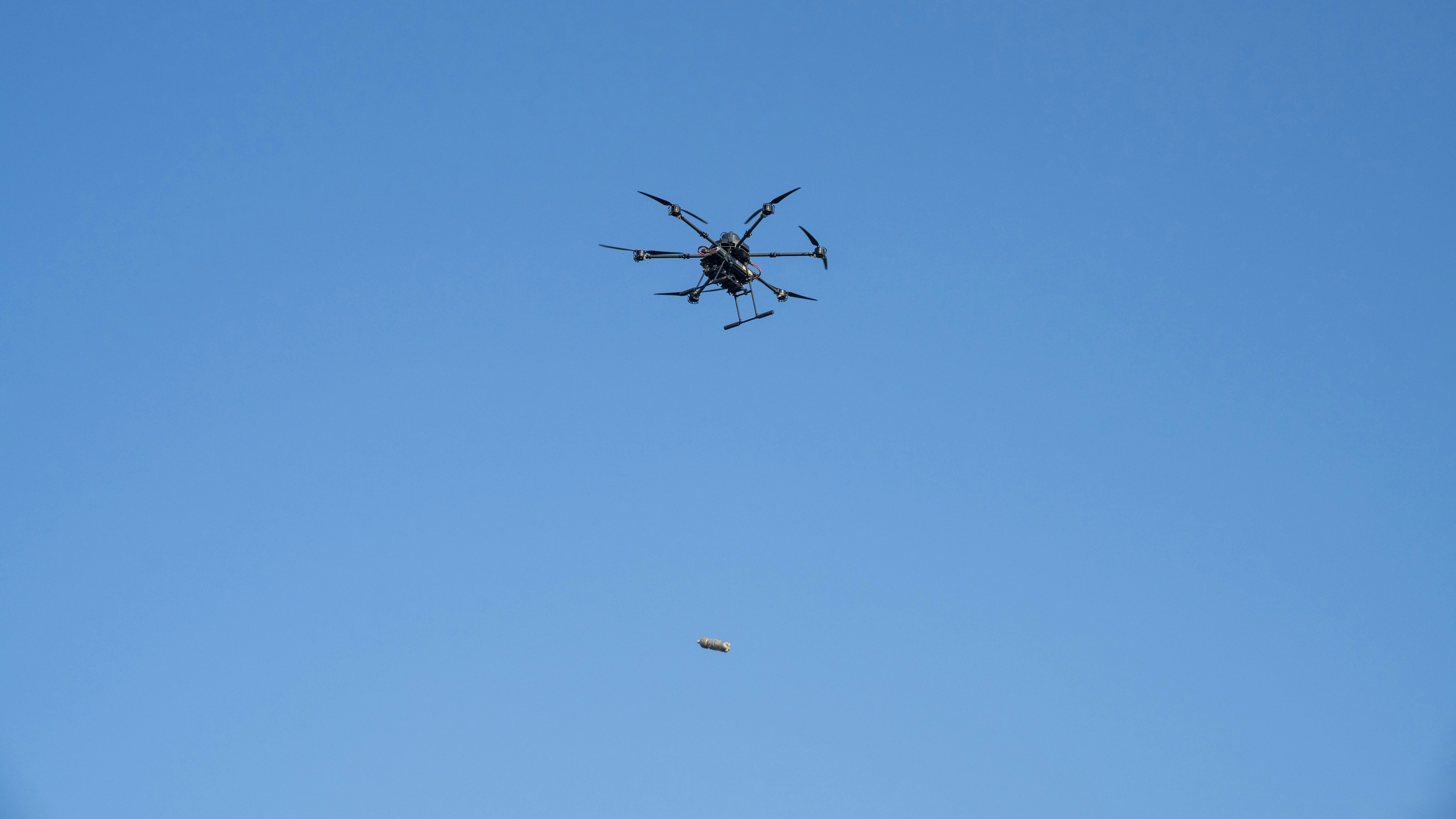 Ukraine's Vampire kamikaze drone. Photo: Jose Colon/Anadolu/Gett