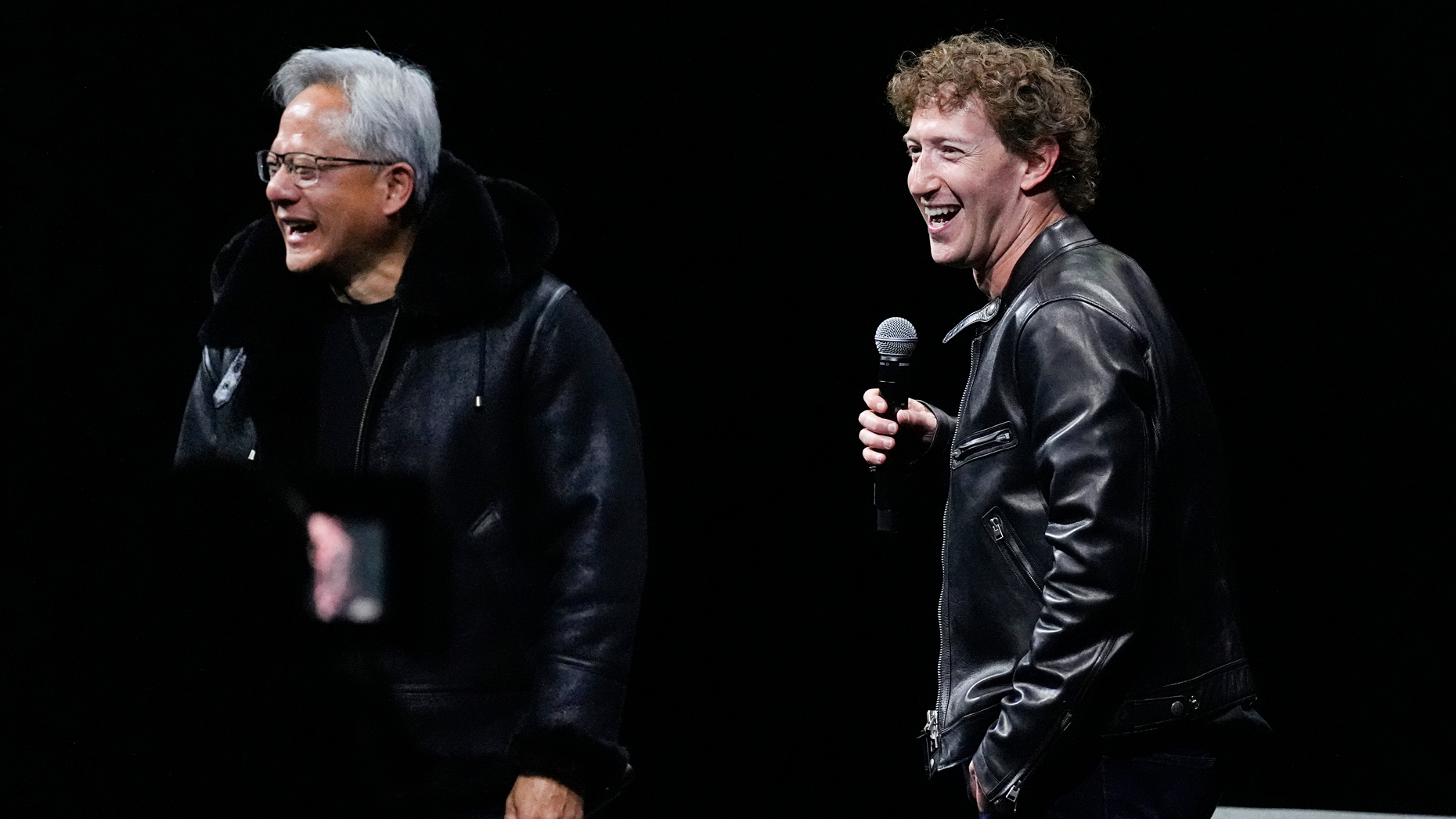 Jensen Huang and Mark Zuckerberg. David Zalubowski/AP.