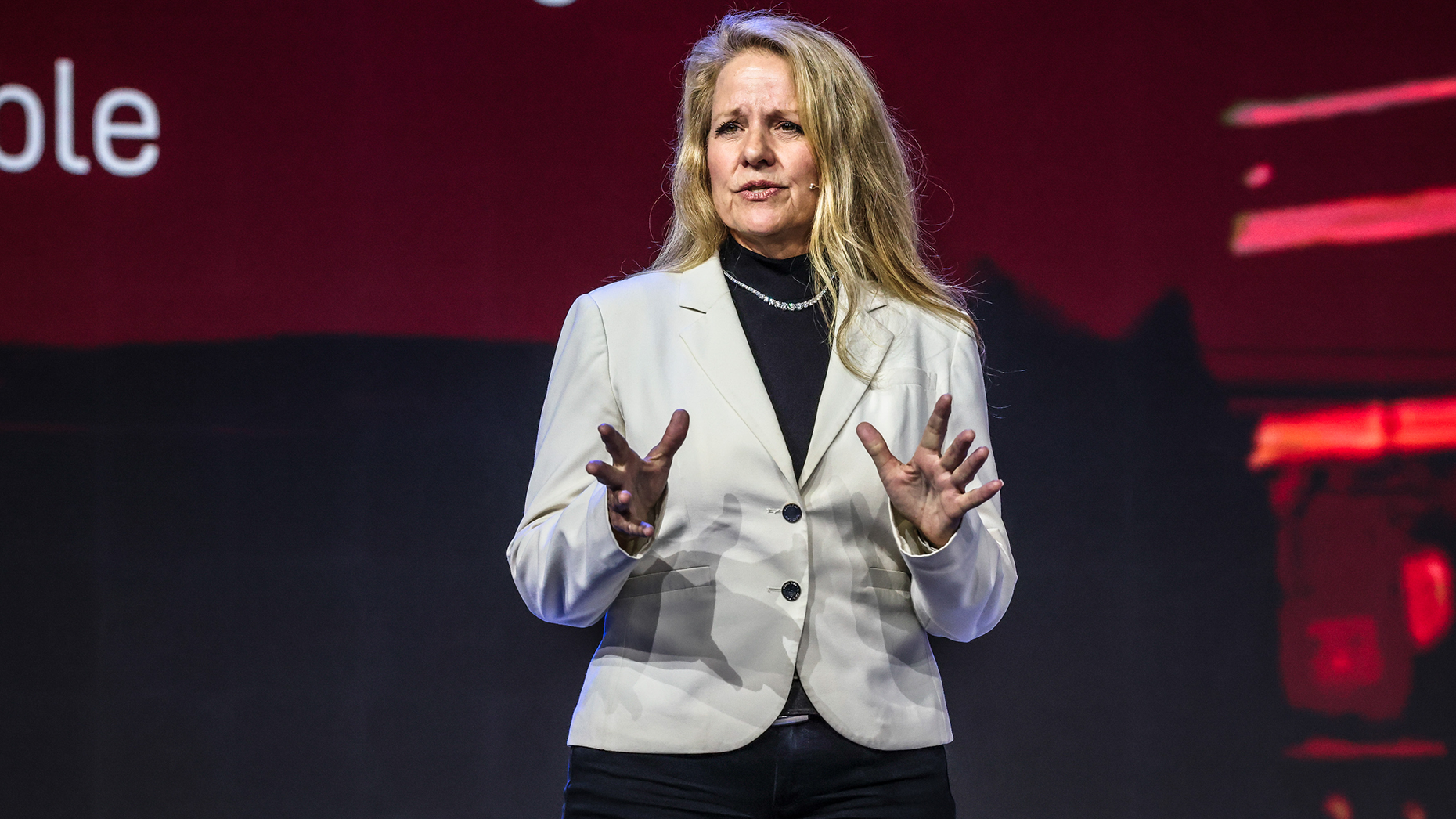SpaceX president Gwynne Shotwell at MWC Barcelona 2026. Photo by Angel Garcia/ Getty Images
