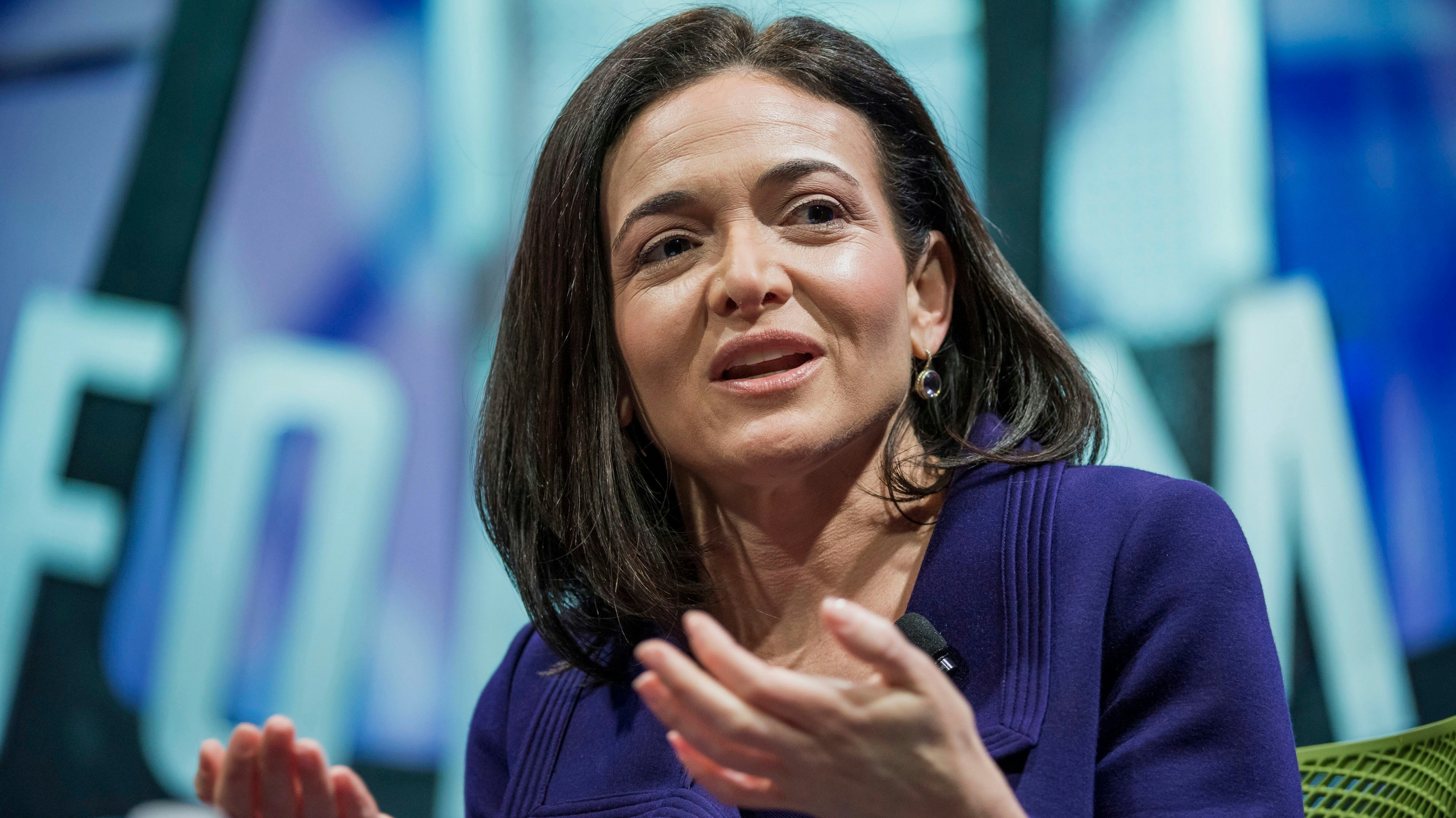 Facebook COO Sheryl Sandberg. Photo by Bloomberg.