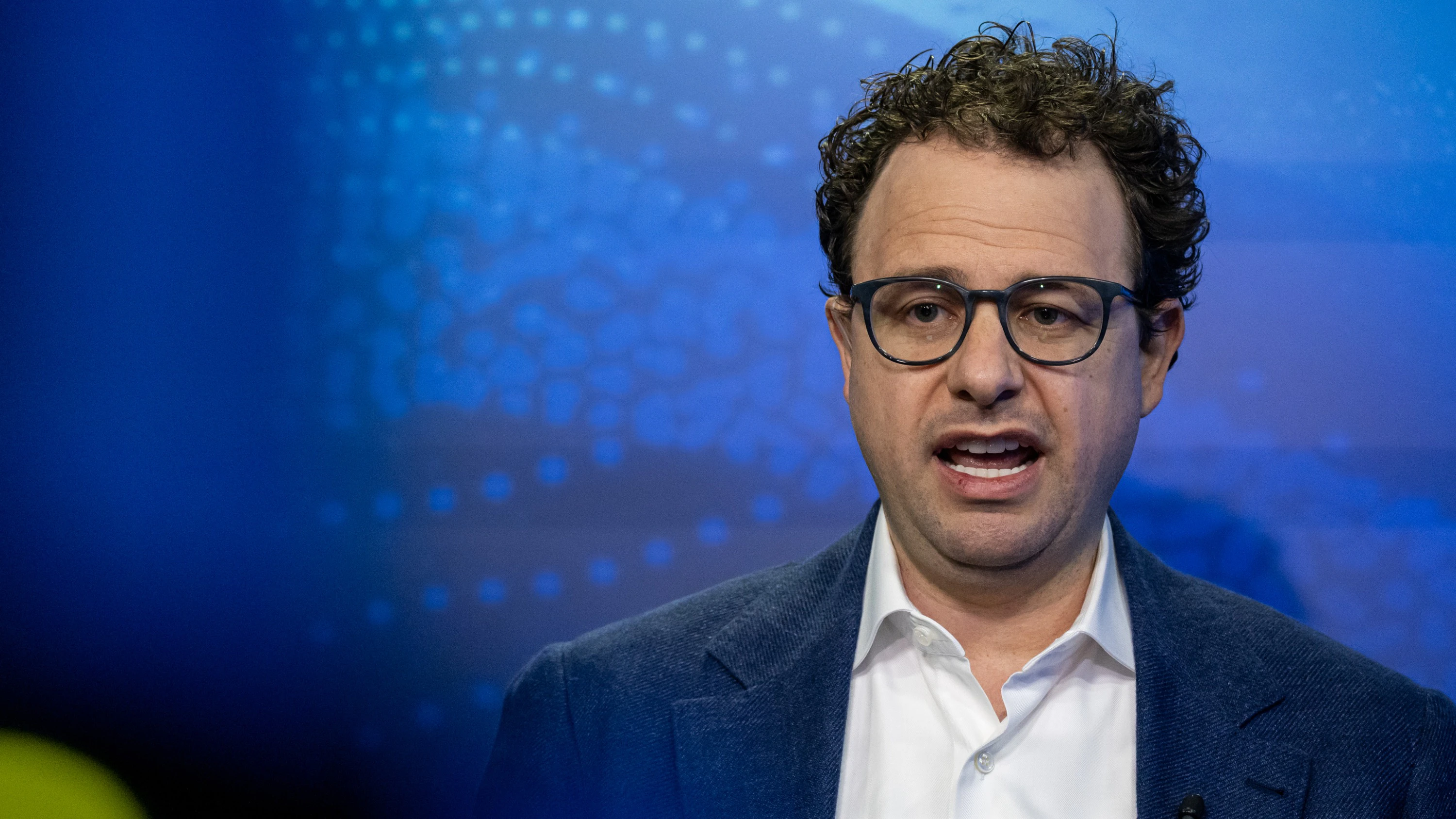 Dario Amodei, co-founder and chief executive officer of Anthropic. Photo by David Paul Morris/Getty Images