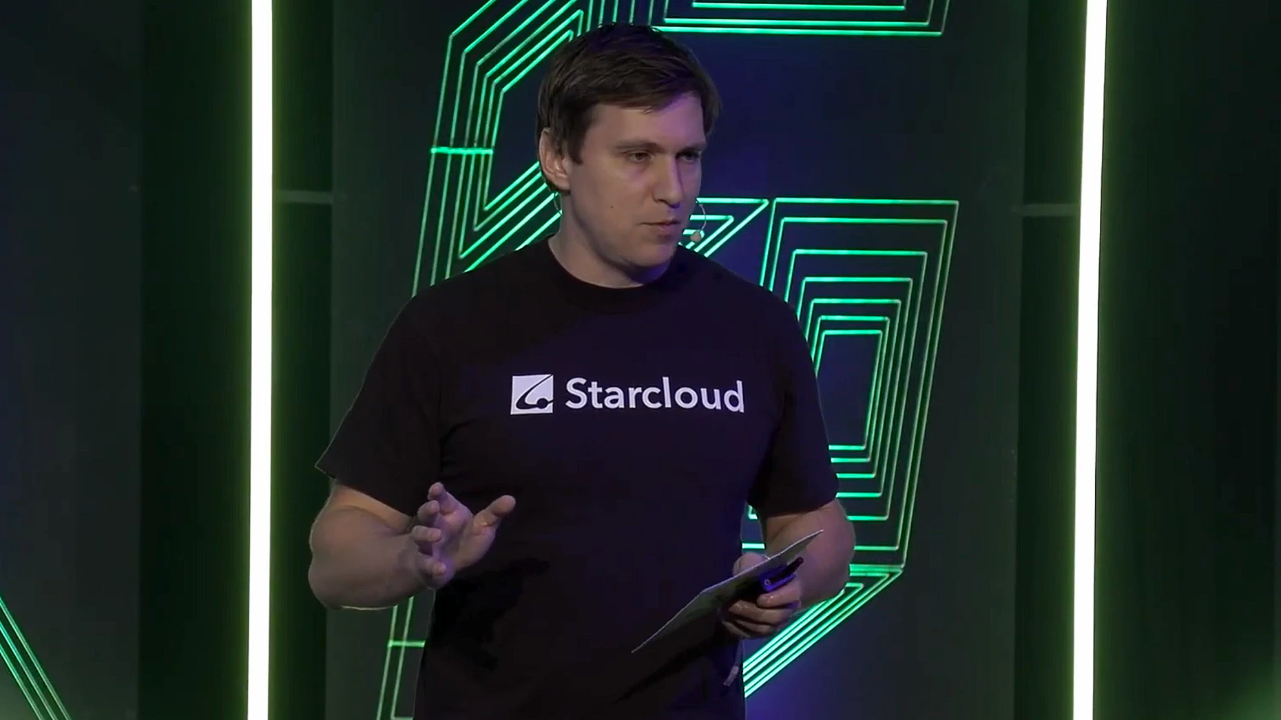 Philip Johnston, CEO of Starcloud. Screenshot via YouTube
