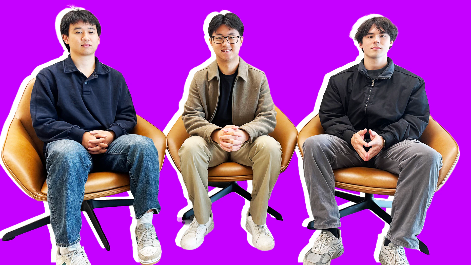 Judgment Labs cofounders (from left to right): Chief Scientist Andrew Li, CEO Alex Shan and CTO Joseph Camyre. Photo courtesy of Judgment Labs.