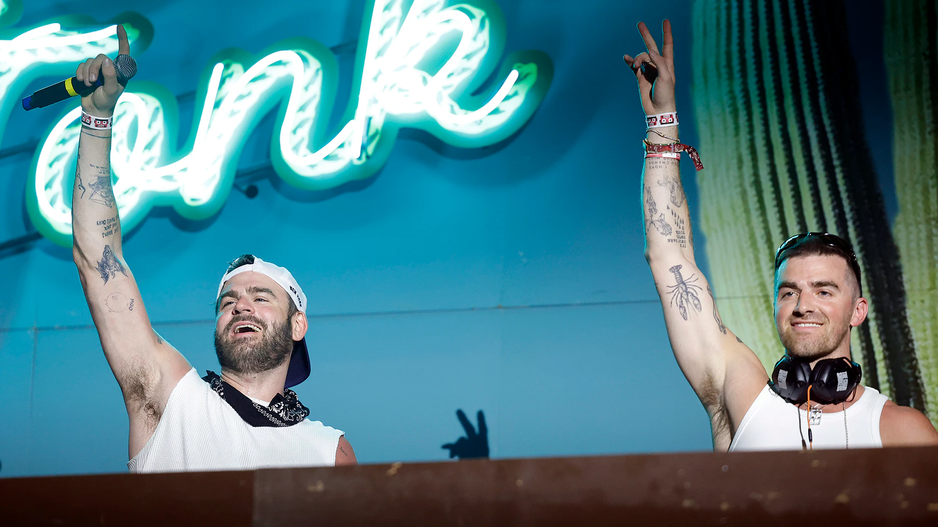 Mantis VC co-founders Alex Pall and Andrew Taggart of The Chainsmokers. Photo by Frazer Harrison/Getty Images