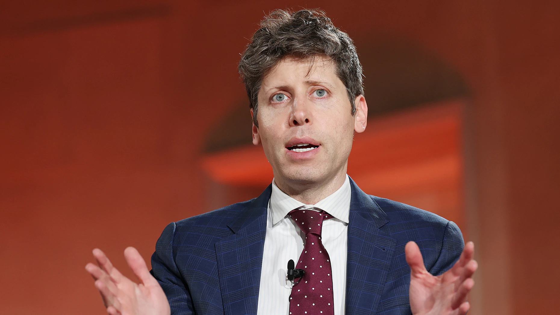 Sam Altman. Art via Getty Images