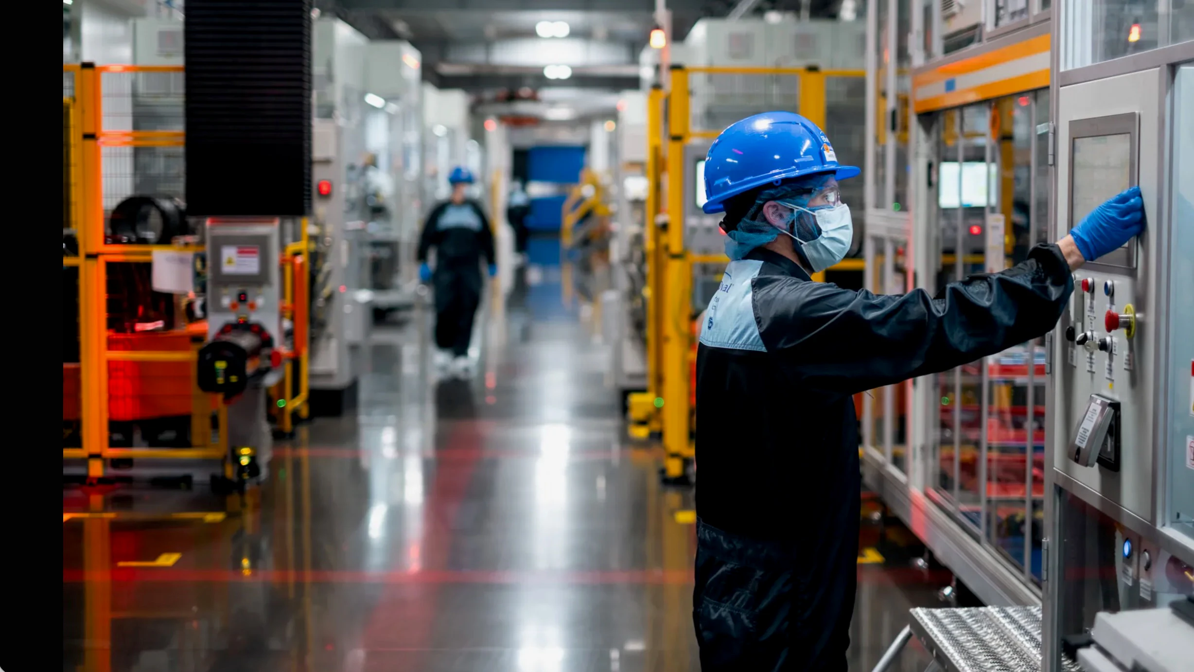In Ford's Marshall, Mich. plant, which makes batteries using technology licensed from China's CATL. Photo: Courtesy Ford