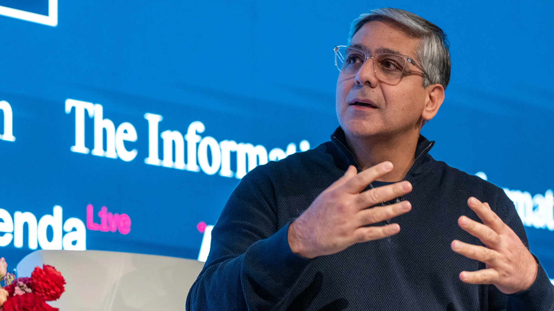 Koray Kavukcuoglu, head of Google DeepMind, at The Information’s AI Agenda Live. Photo by Erin Beach.