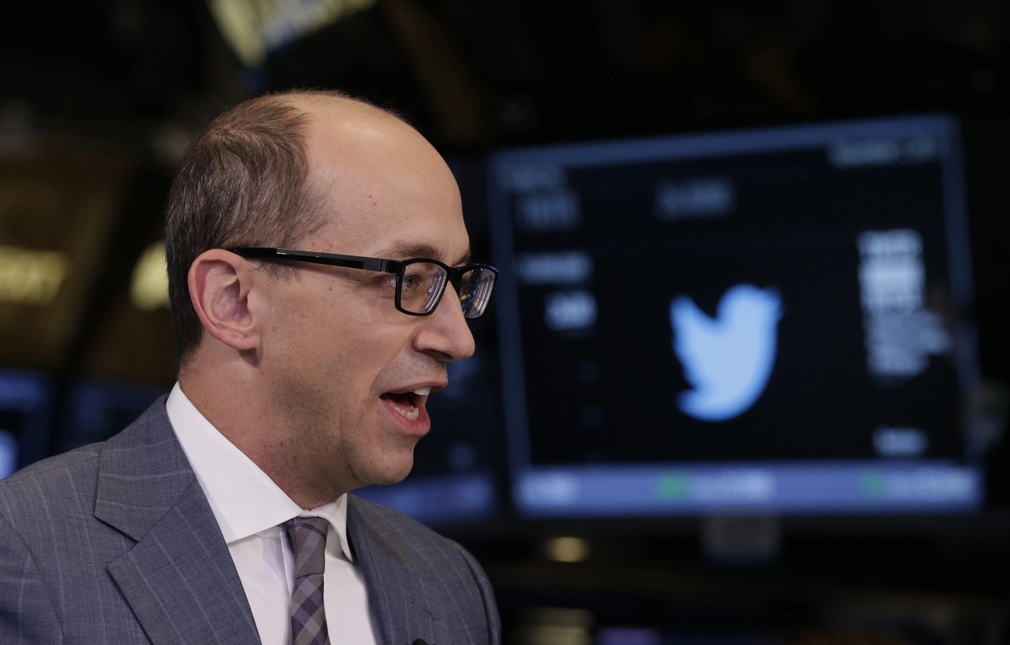 Twitter CEO Dick Costolo at the NY Stock Exchange. Photo by Reuters/ Lucas Jackson.