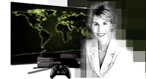 Nancy Tellem, Microsoft's president of entertainment and digital media. Art by Matthew Vascellaro.
