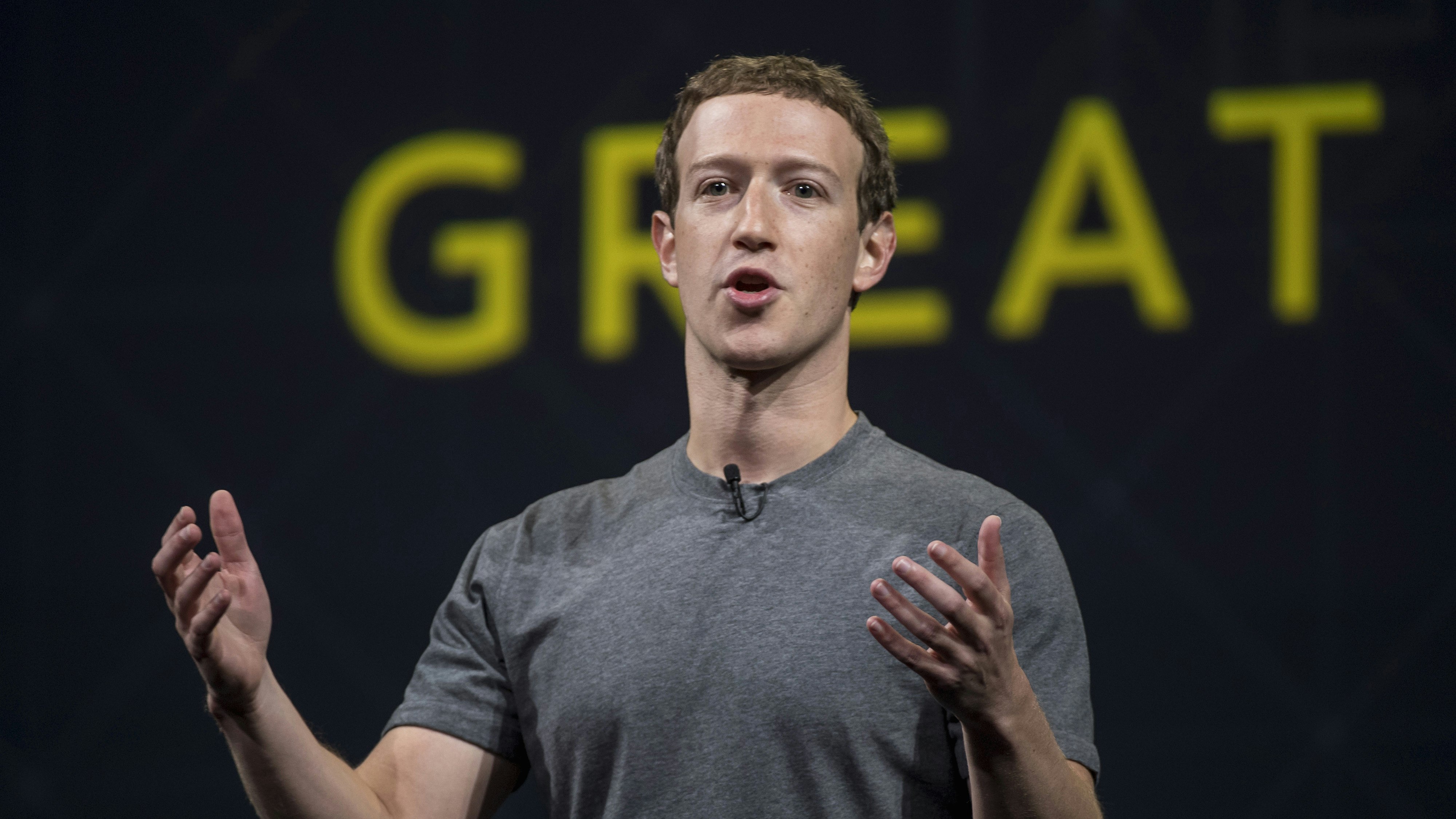 Facebook CEO Mark Zuckerberg. Photo by Bloomberg.