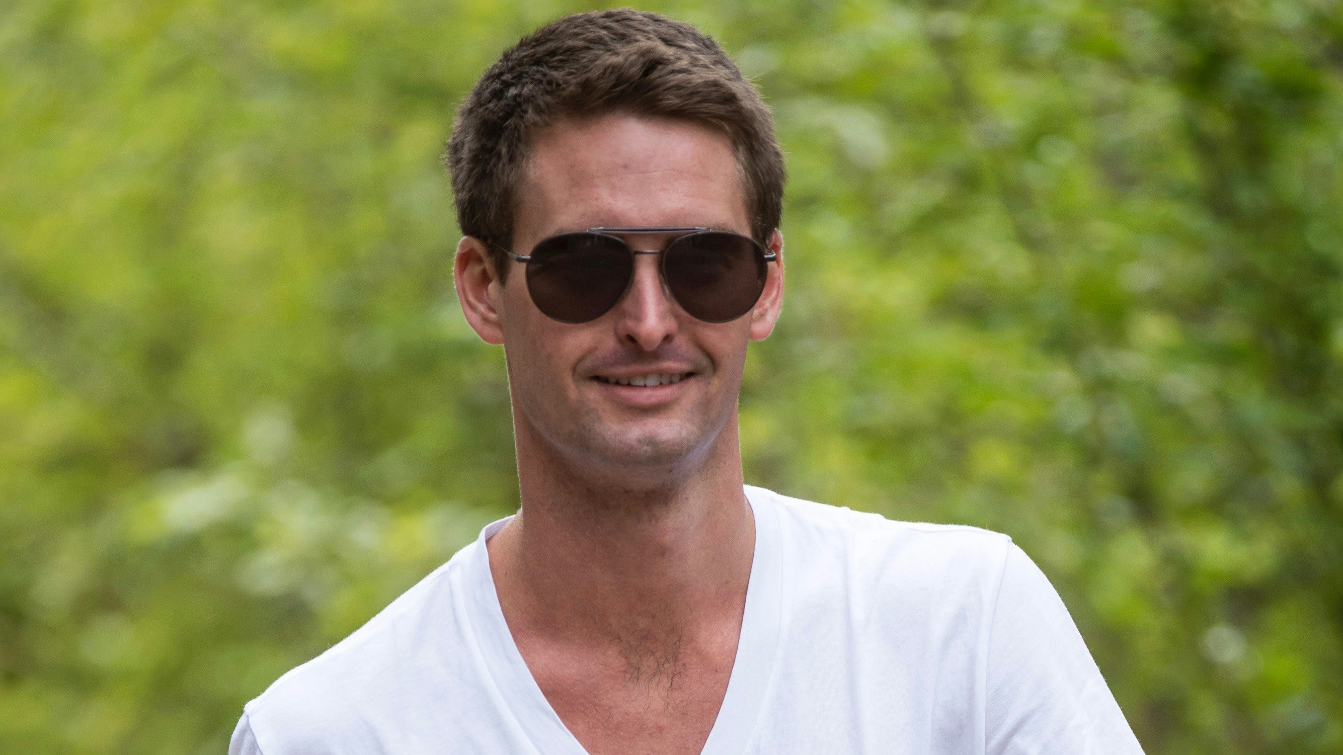Snap CEO Evan Spiegel. Photo by Bloomberg.