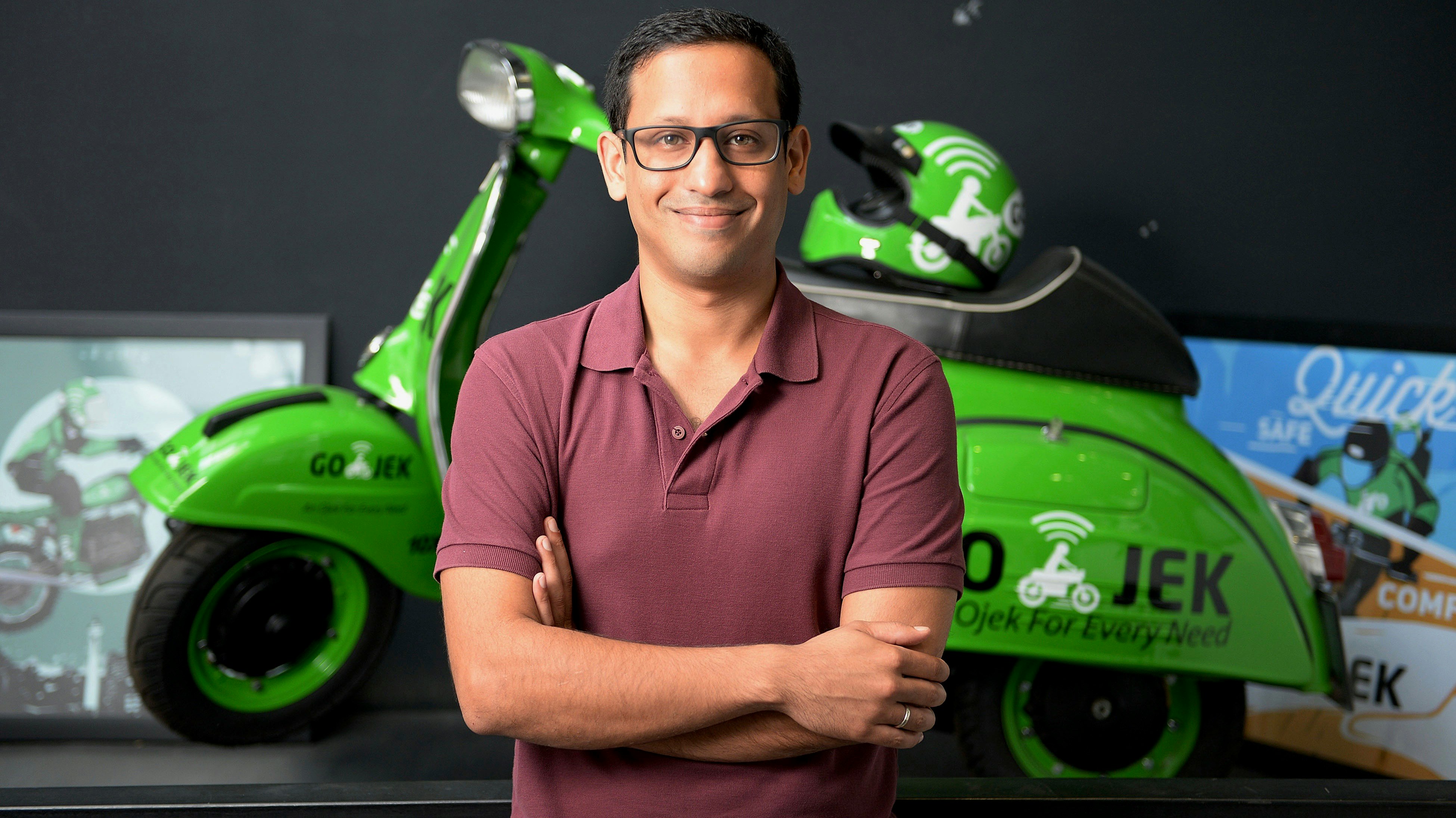 Go-Jek CEO Nadiem Makarim. Photo by Bloomberg.