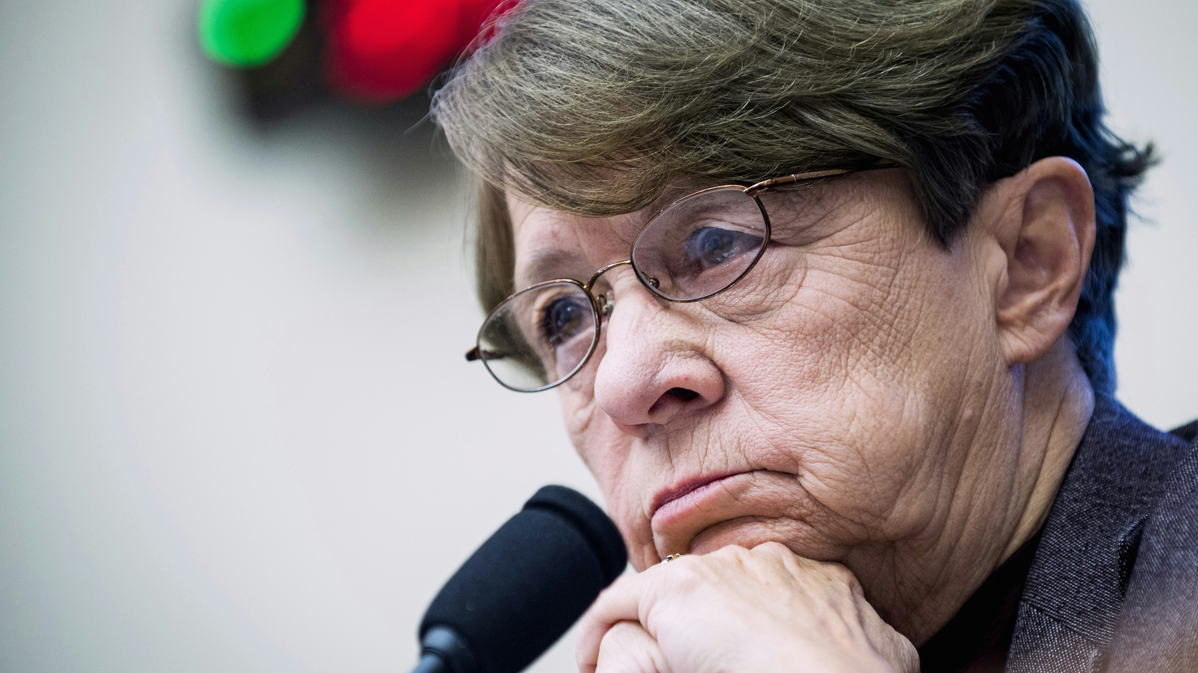 Former SEC Chairwoman Mary Jo White. Photo by Bloomberg.