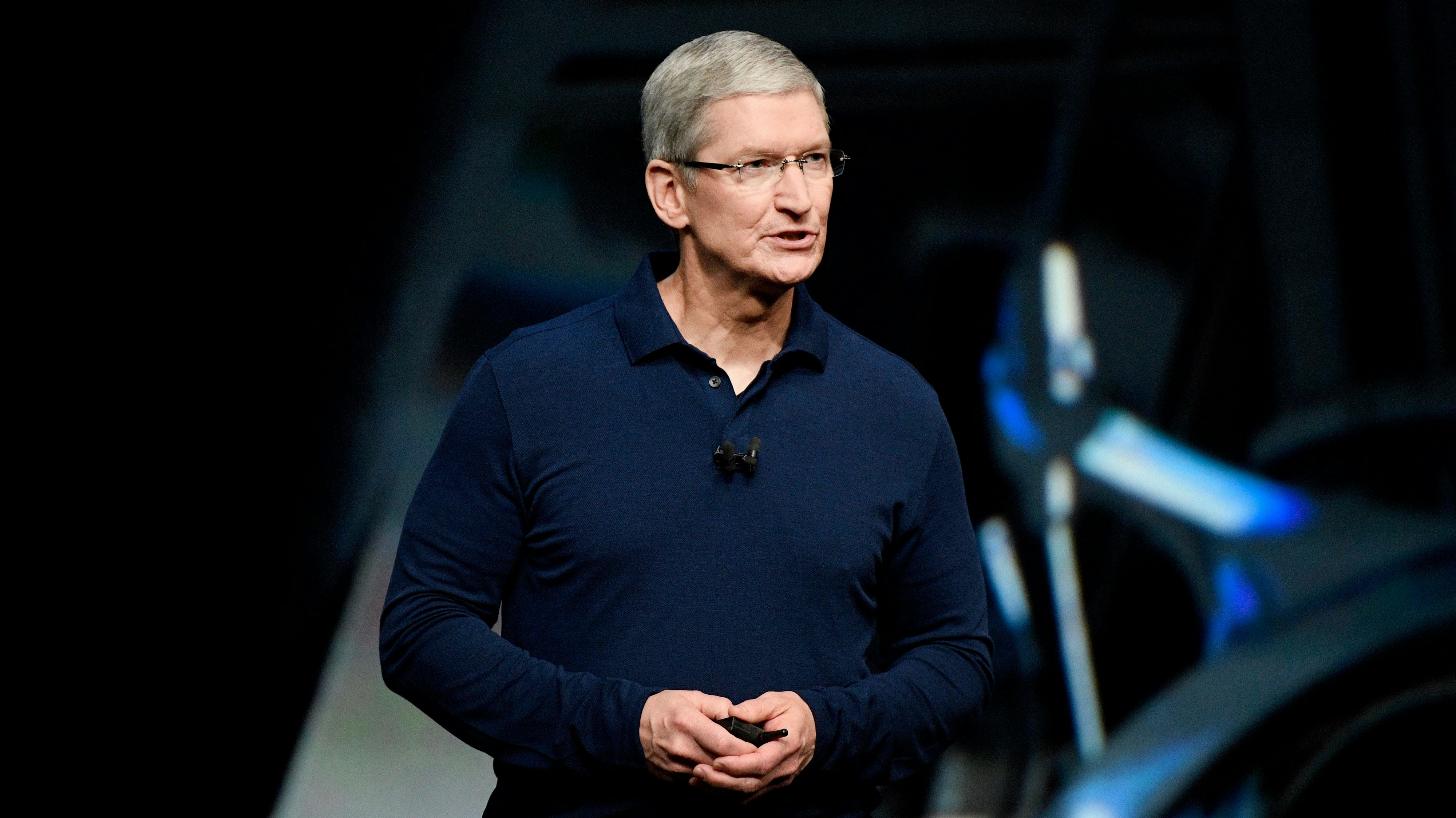 Apple CEO Tim Cook. Photo by Bloomberg.