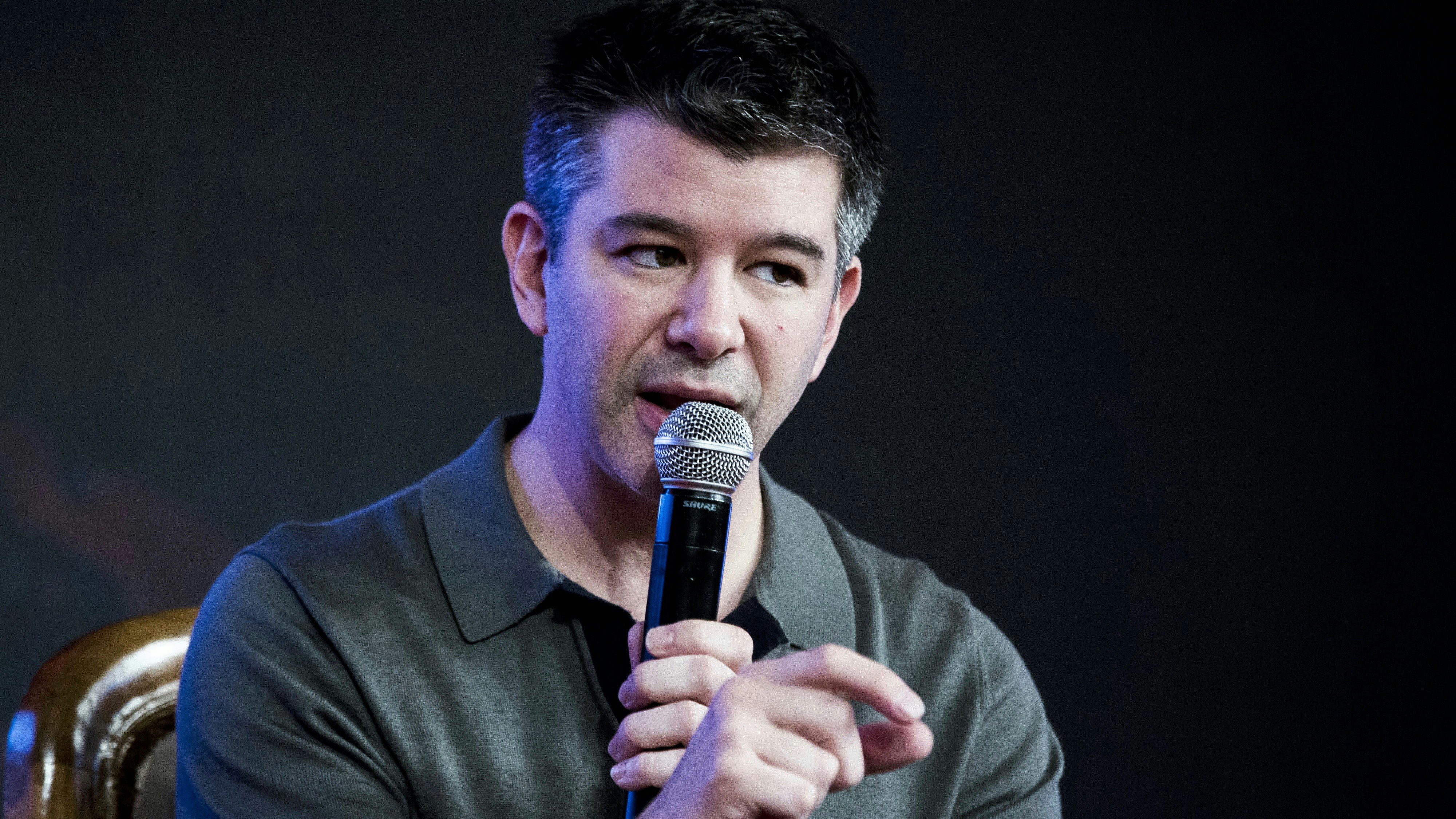 Uber CEO Travis Kalanick. Photo by Bloomberg.