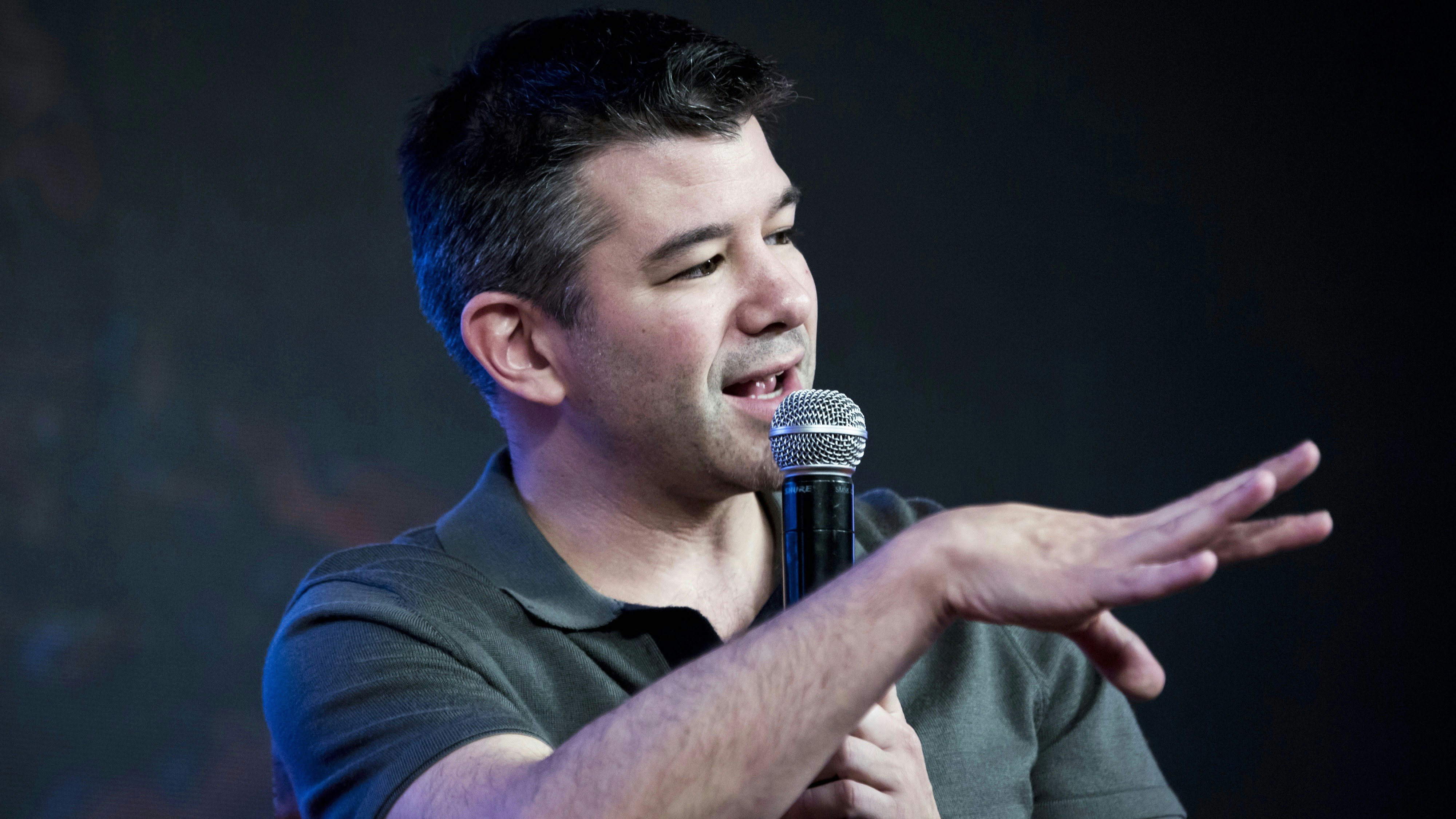 Uber CEO Travis Kalanick. Photo by Bloomberg.