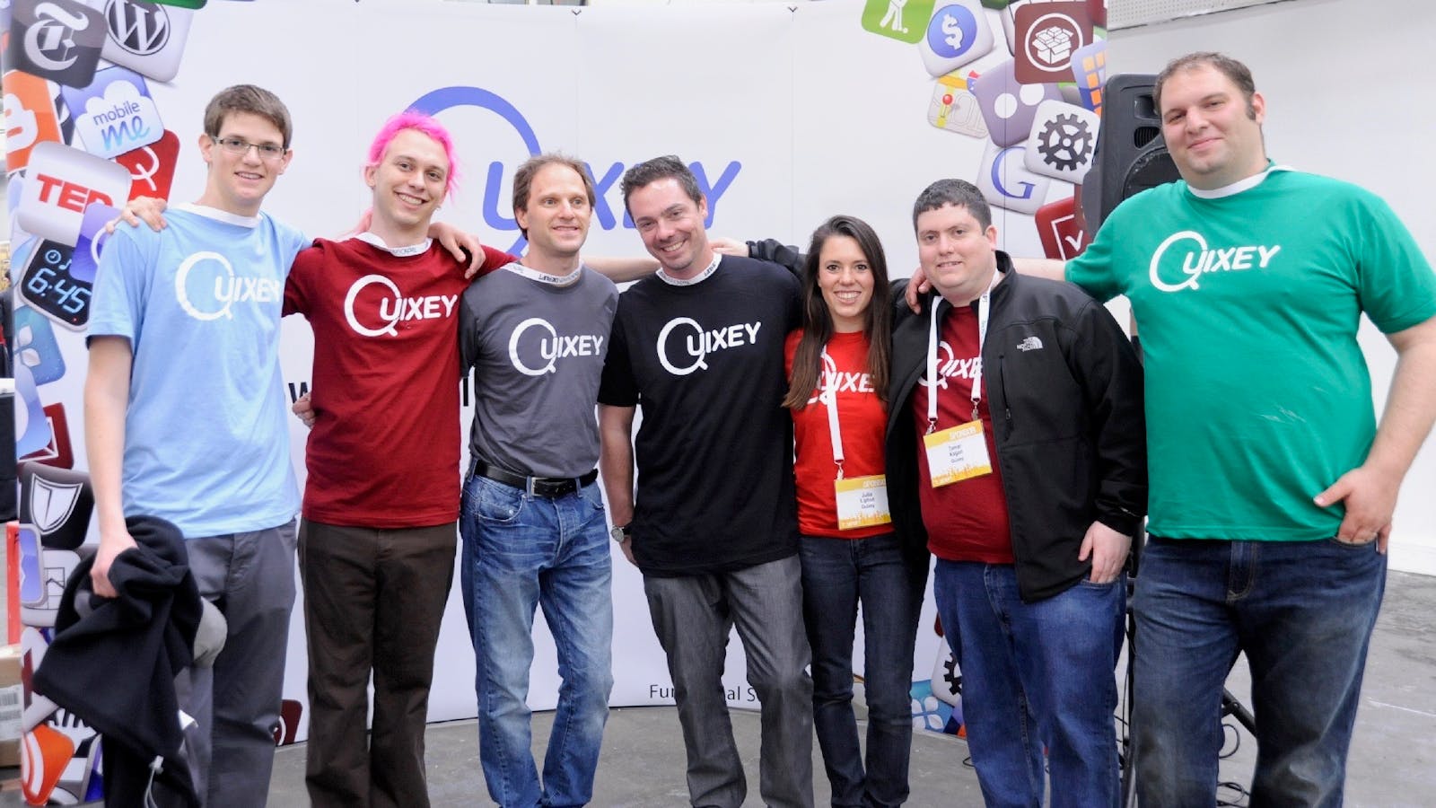 Former Quixey co-founder CEO Tomer Kagan, second from right. Photo by Flickr/TechCrunch.