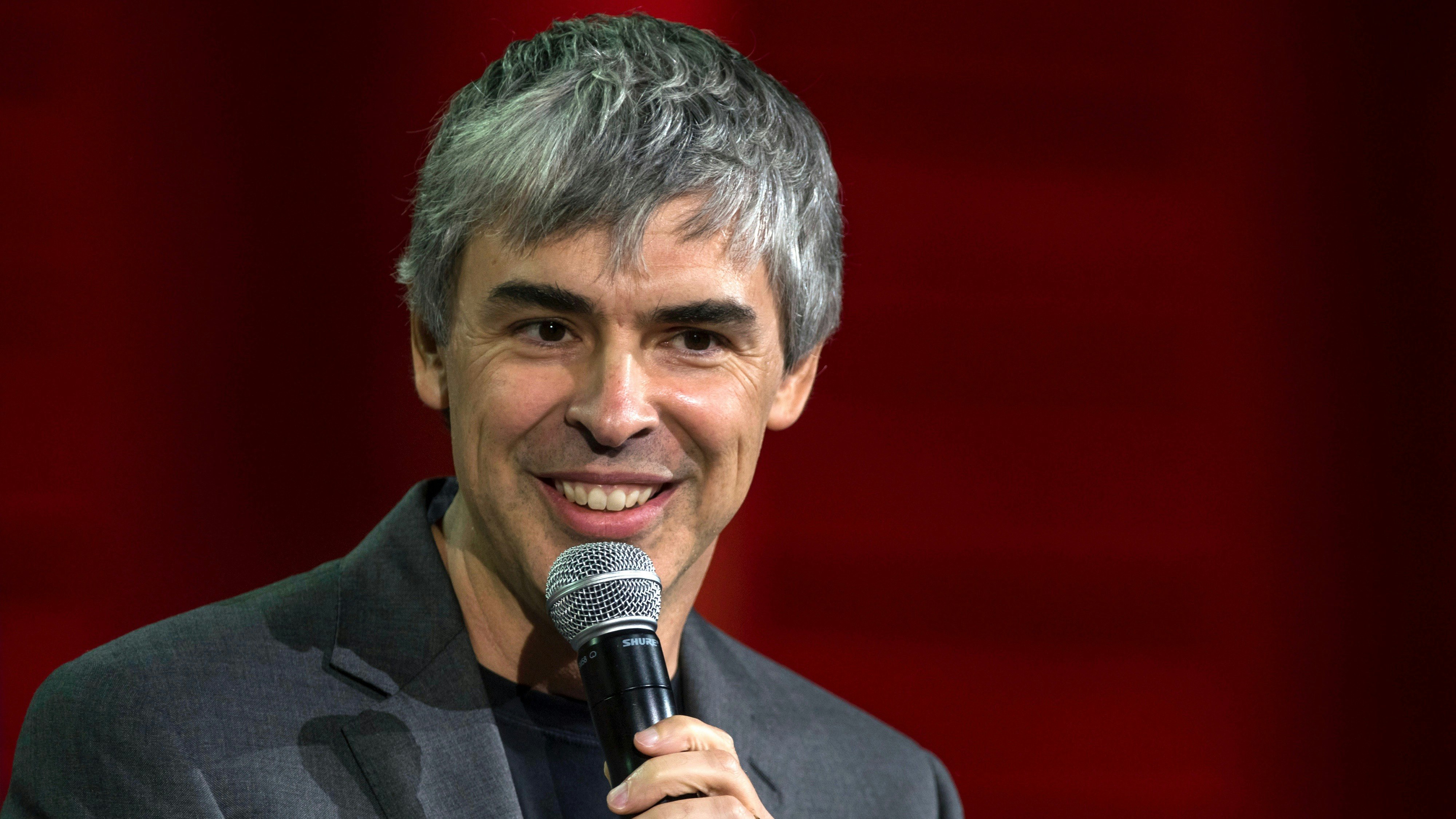 Alphabet CEO Larry Page. Photo by Bloomberg.