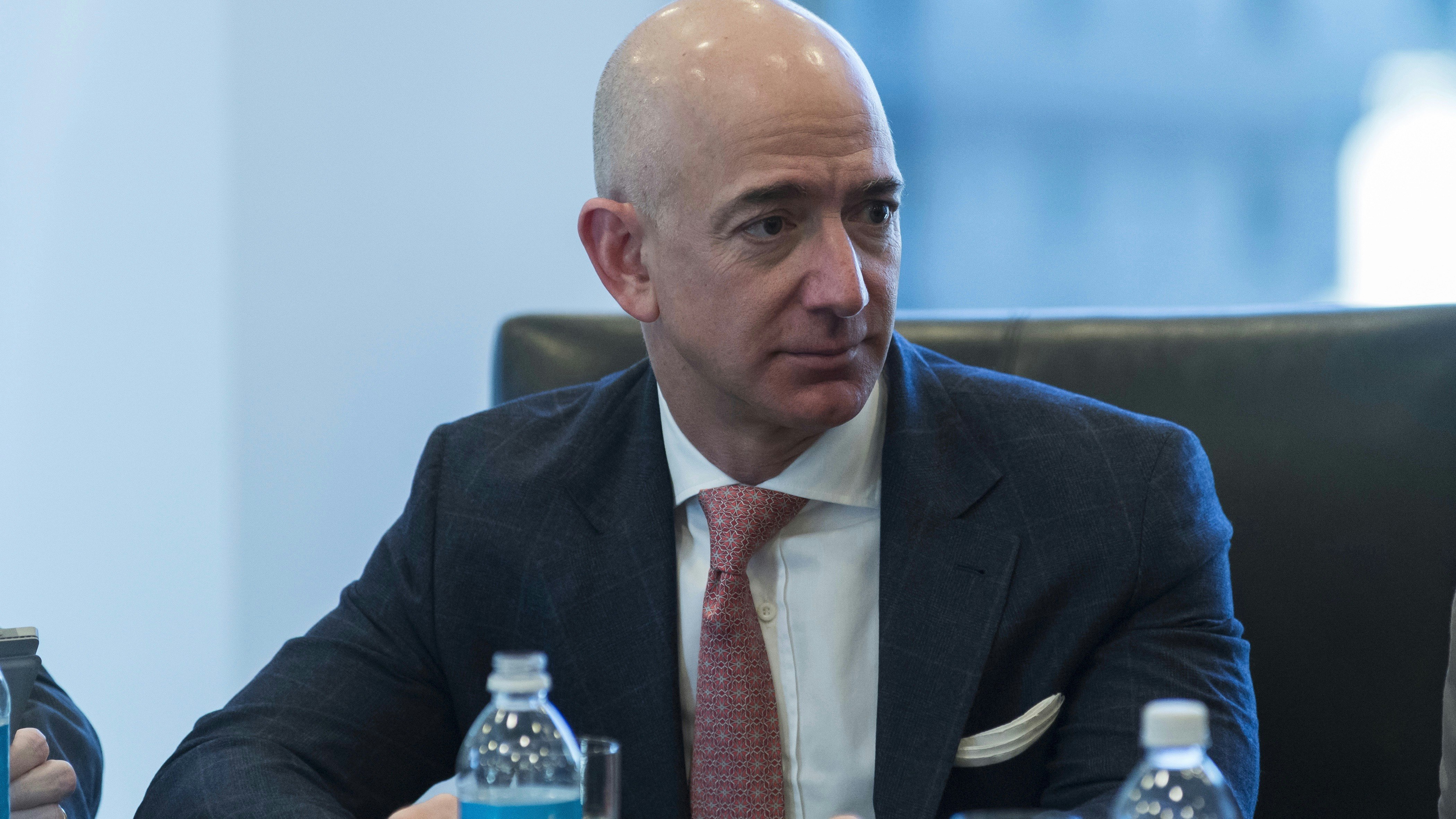 Amazon CEO Jeff Bezos. Photo by Bloomberg.