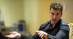 Airbnb CEO Brian Chesky. Photo by Bloomberg.